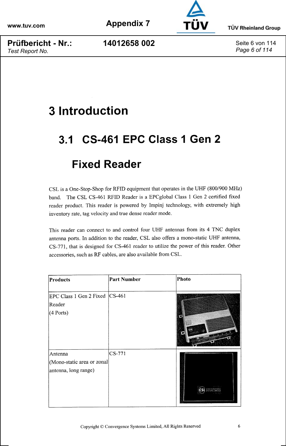 www.tuv.com Appendix 7 Prüfbericht - Nr.: Test Report No. 14012658 002  Seite 6 von 114 Page 6 of 114   