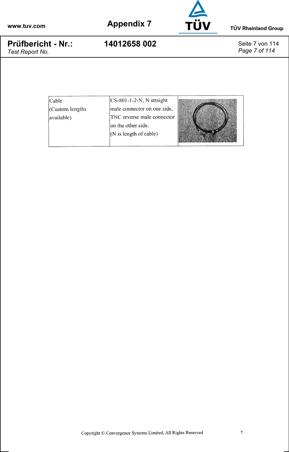 www.tuv.com Appendix 7 Prüfbericht - Nr.: Test Report No. 14012658 002  Seite 7 von 114 Page 7 of 114   