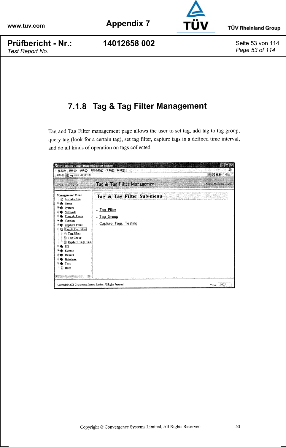 www.tuv.com Appendix 7 Prüfbericht - Nr.: Test Report No. 14012658 002  Seite 53 von 114 Page 53 of 114   