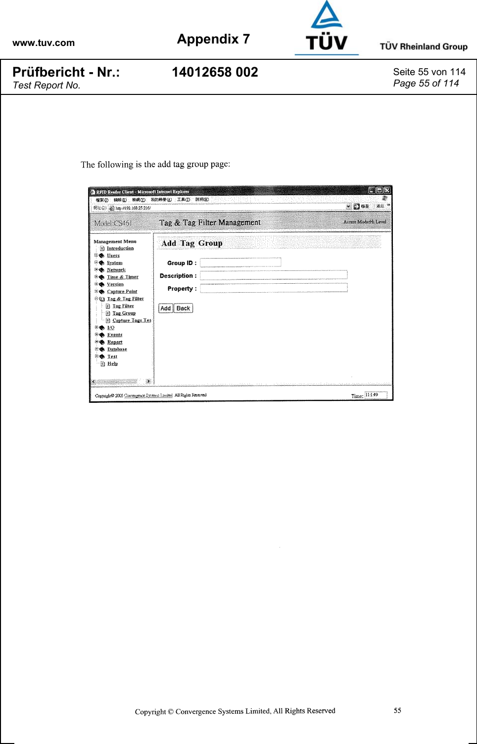 www.tuv.com Appendix 7 Prüfbericht - Nr.: Test Report No. 14012658 002  Seite 55 von 114 Page 55 of 114   