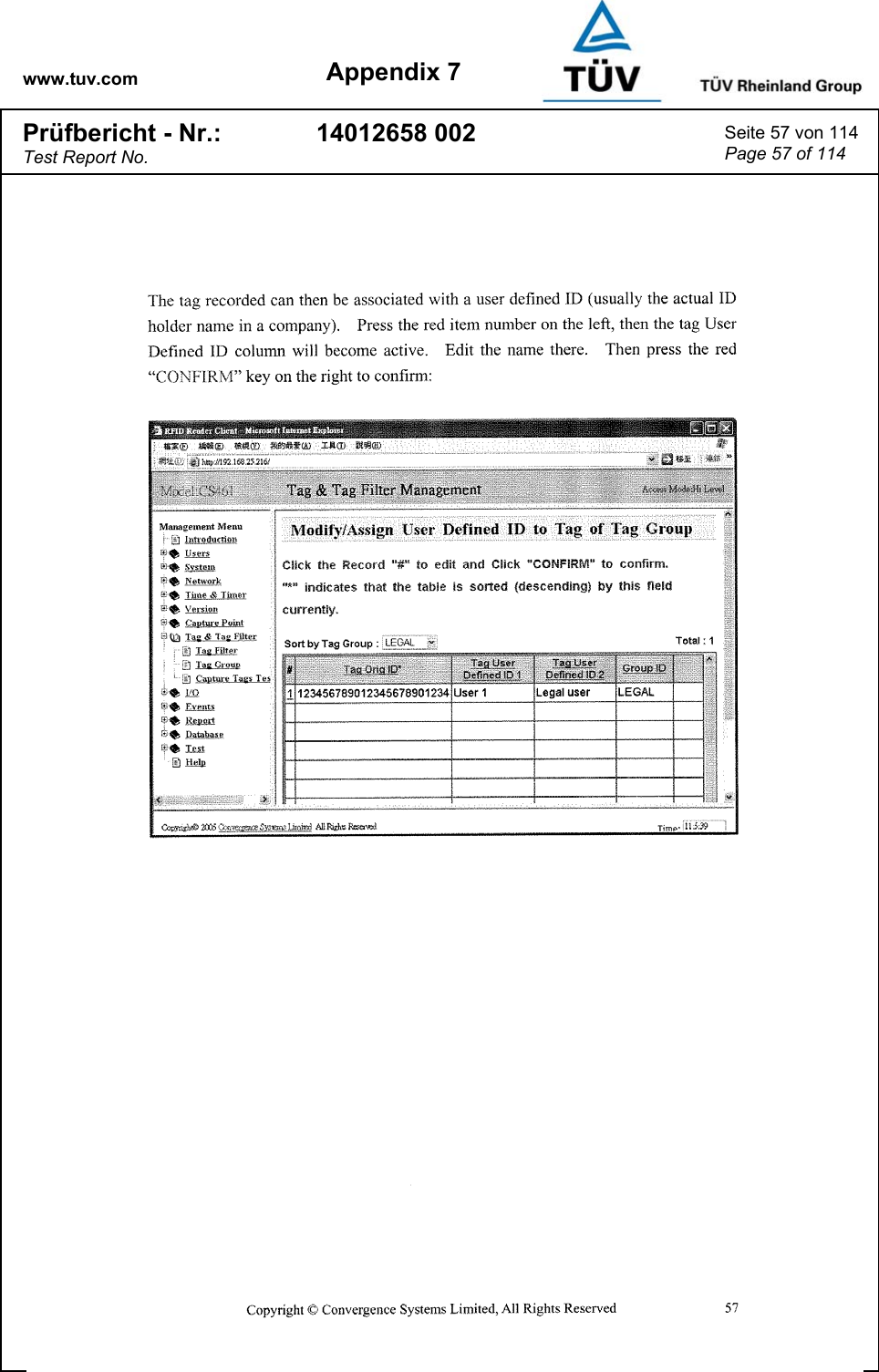 www.tuv.com Appendix 7 Prüfbericht - Nr.: Test Report No. 14012658 002  Seite 57 von 114 Page 57 of 114   