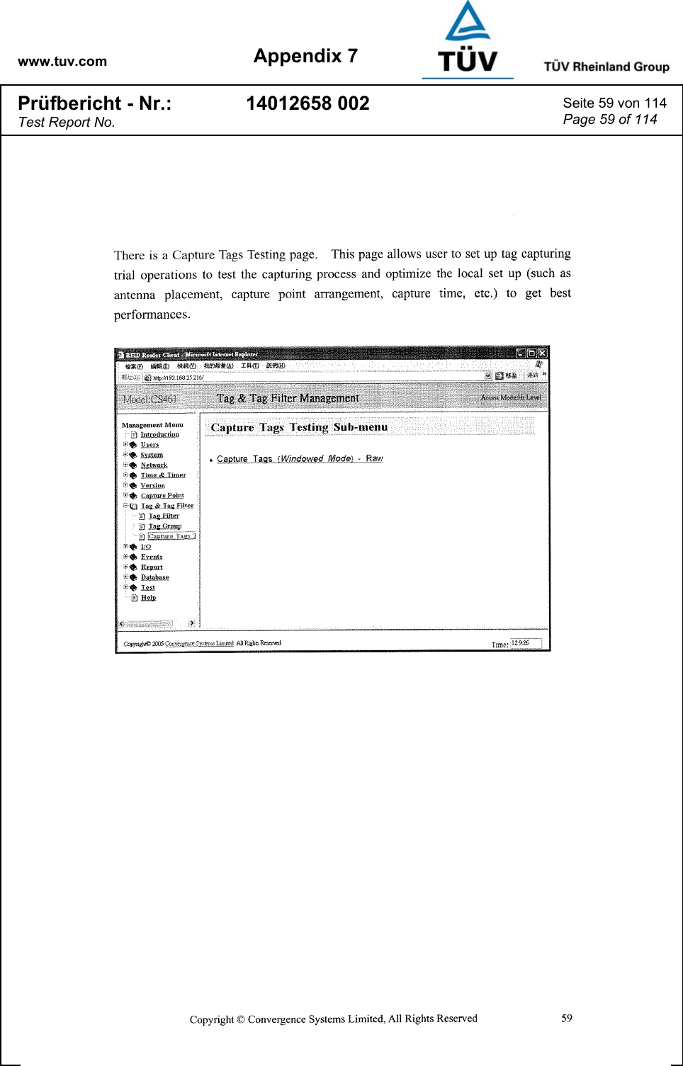 www.tuv.com Appendix 7 Prüfbericht - Nr.: Test Report No. 14012658 002  Seite 59 von 114 Page 59 of 114   