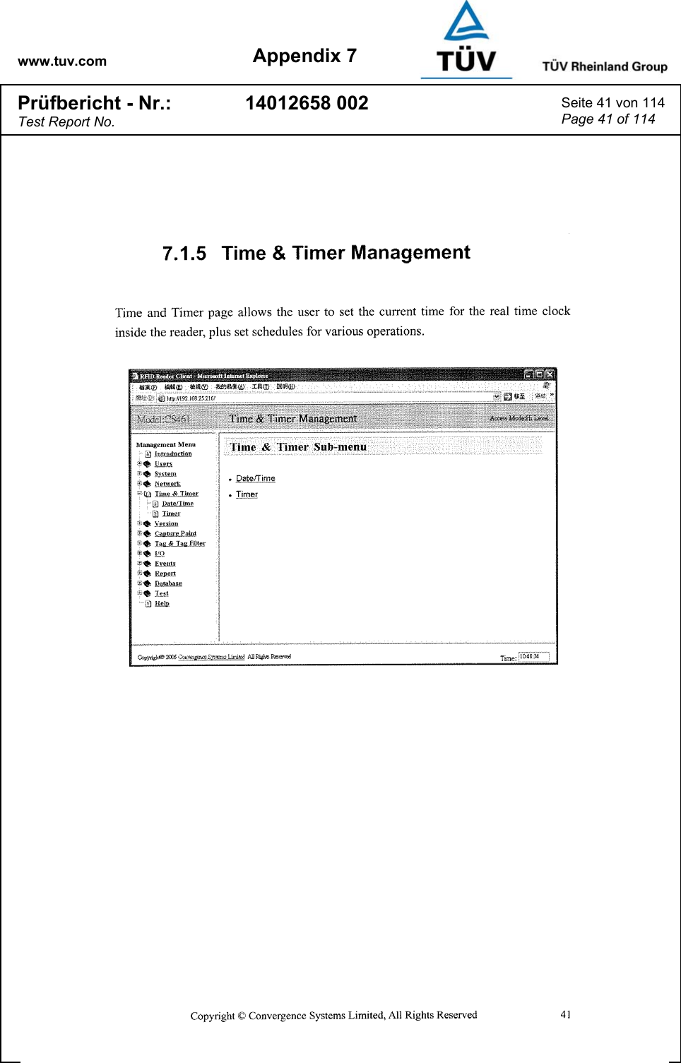 www.tuv.com Appendix 7 Prüfbericht - Nr.: Test Report No. 14012658 002  Seite 41 von 114 Page 41 of 114   