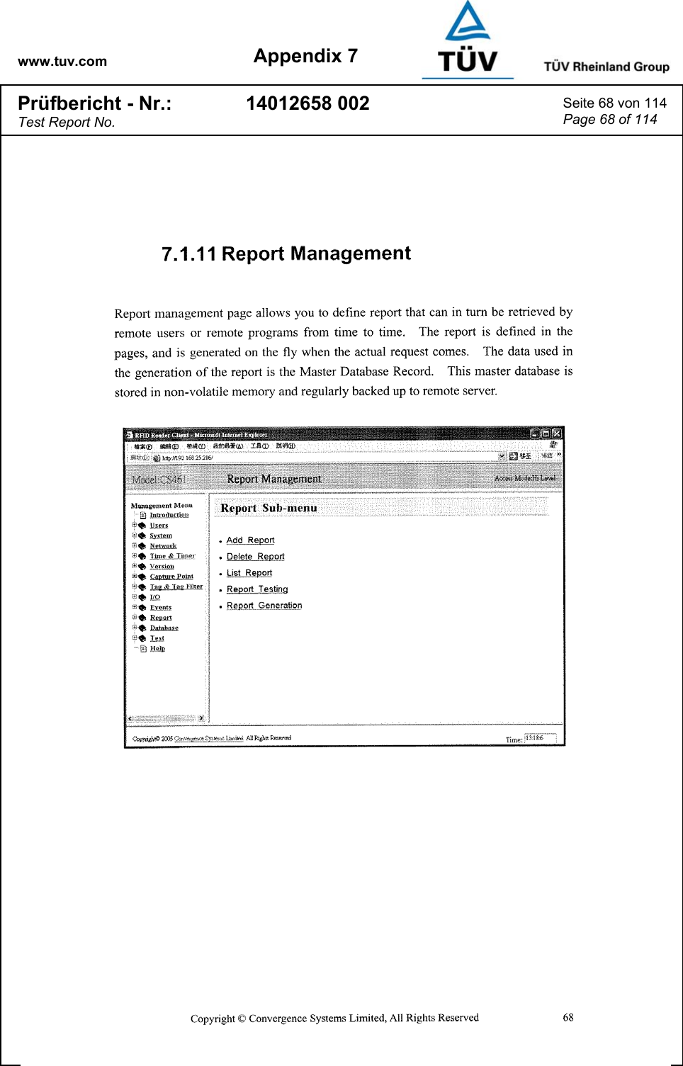 www.tuv.com Appendix 7 Prüfbericht - Nr.: Test Report No. 14012658 002  Seite 68 von 114 Page 68 of 114   