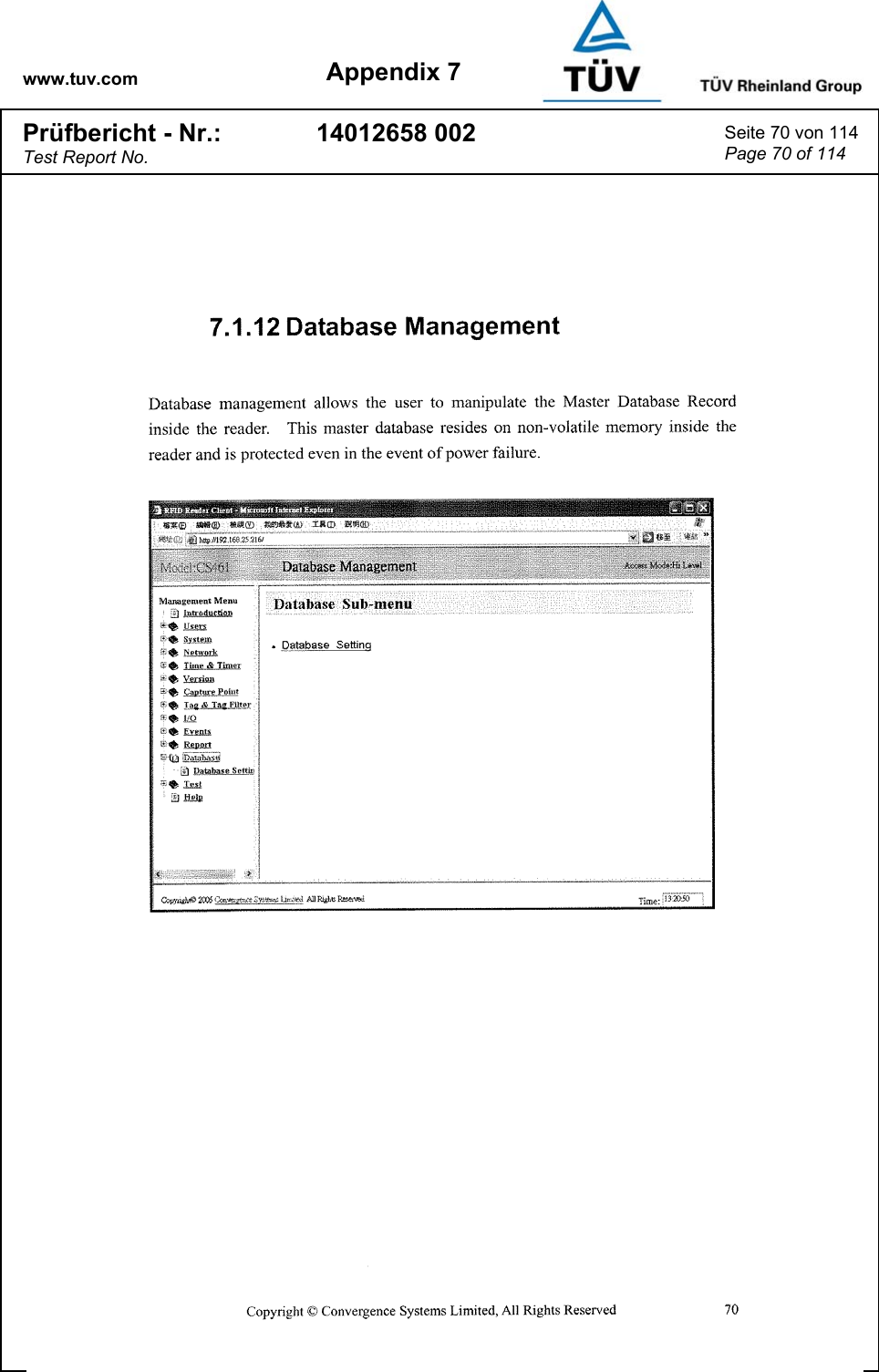 www.tuv.com Appendix 7 Prüfbericht - Nr.: Test Report No. 14012658 002  Seite 70 von 114 Page 70 of 114   