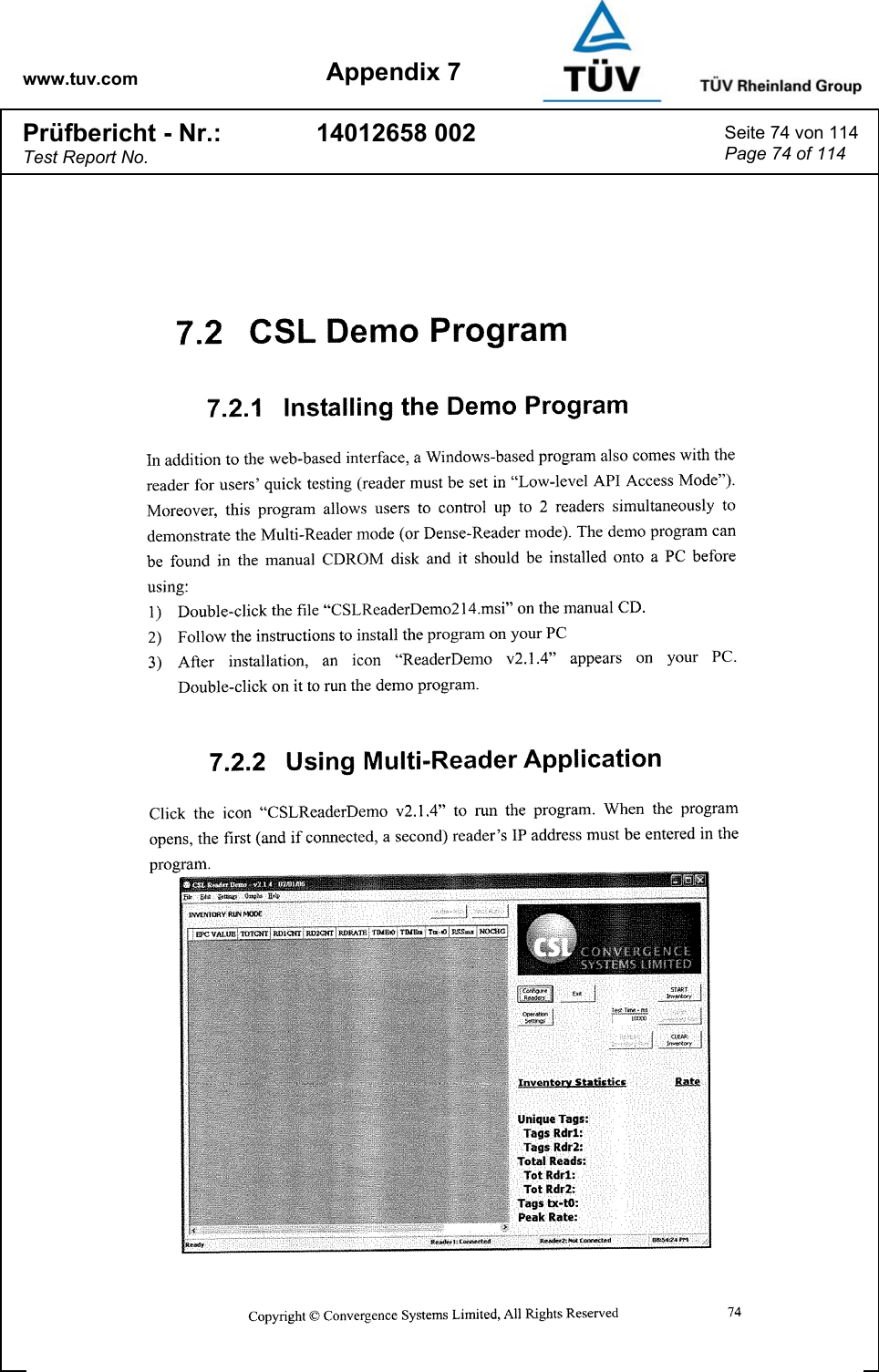 www.tuv.com Appendix 7 Prüfbericht - Nr.: Test Report No. 14012658 002  Seite 74 von 114 Page 74 of 114   