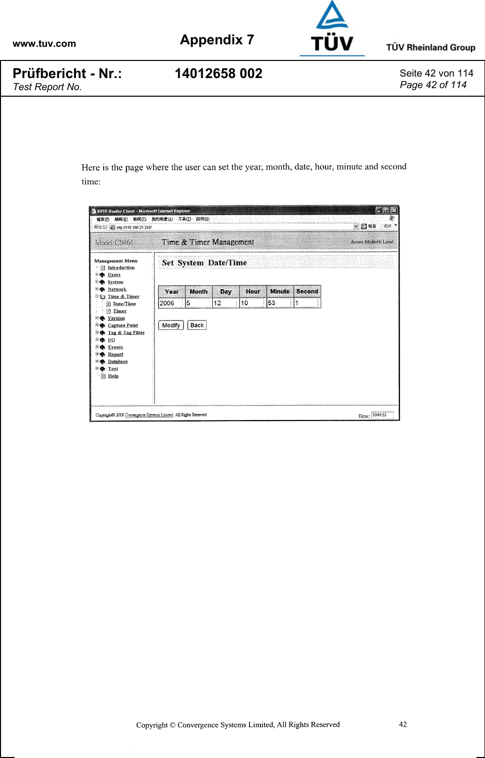 www.tuv.com Appendix 7 Prüfbericht - Nr.: Test Report No. 14012658 002  Seite 42 von 114 Page 42 of 114   