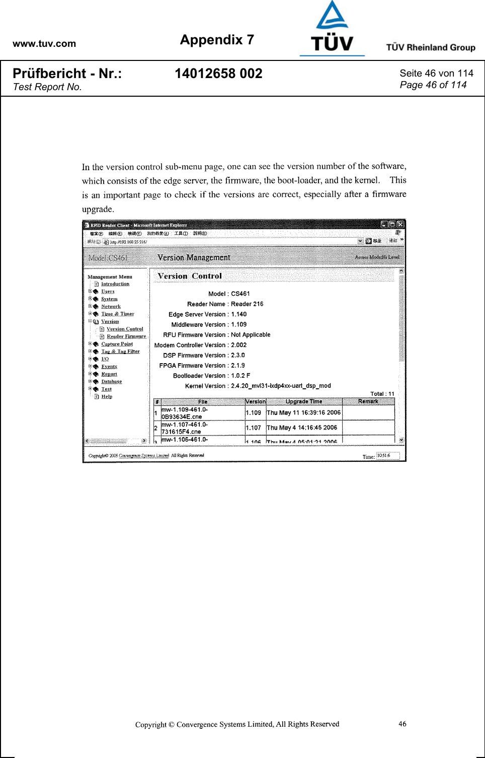 www.tuv.com Appendix 7 Prüfbericht - Nr.: Test Report No. 14012658 002  Seite 46 von 114 Page 46 of 114   