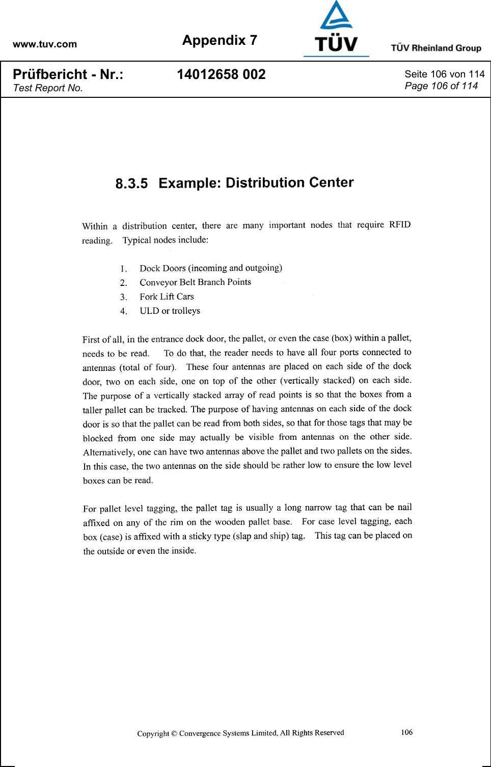 www.tuv.com Appendix 7 Prüfbericht - Nr.: Test Report No. 14012658 002  Seite 106 von 114 Page 106 of 114   