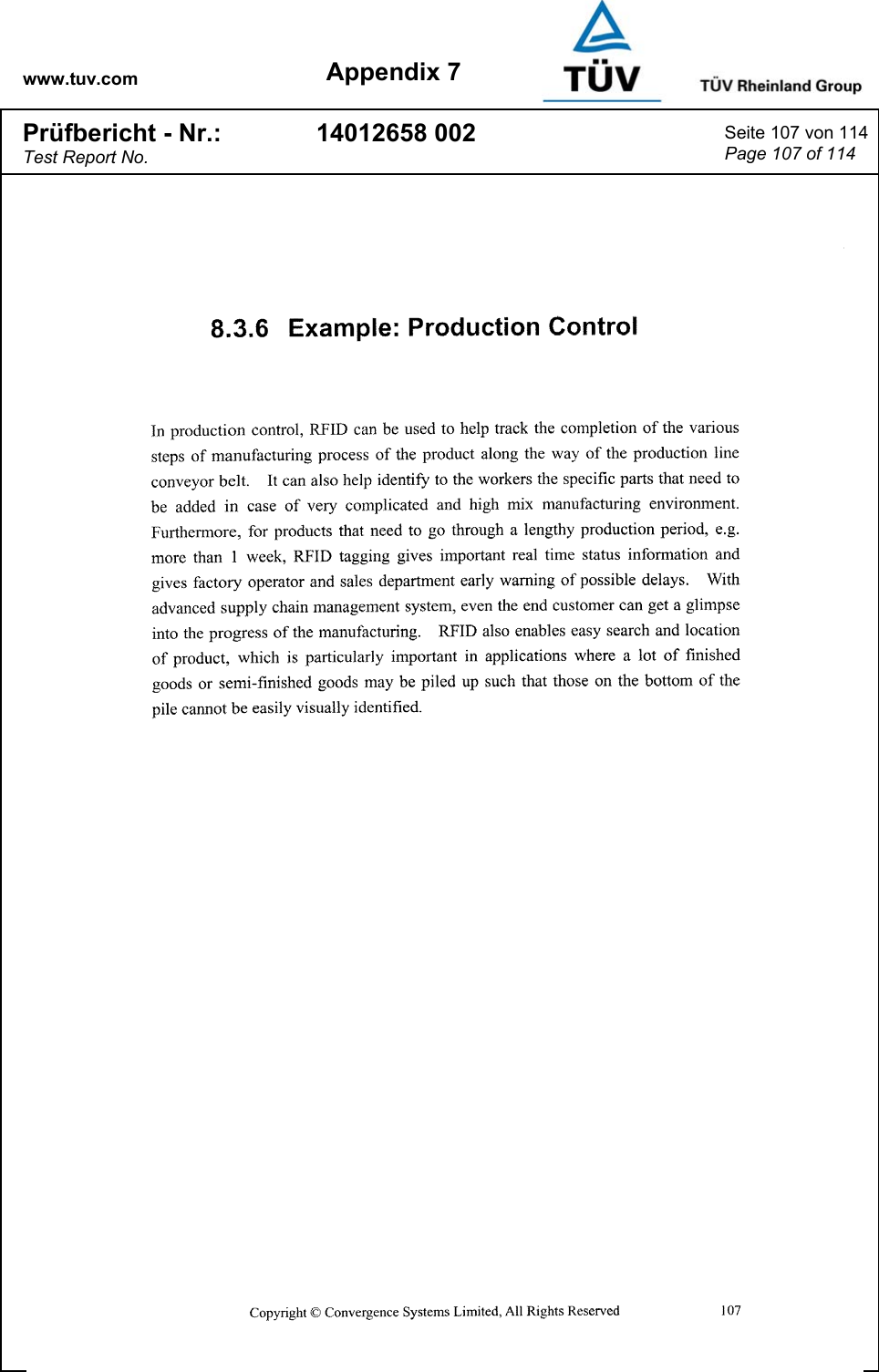 www.tuv.com Appendix 7 Prüfbericht - Nr.: Test Report No. 14012658 002  Seite 107 von 114 Page 107 of 114   