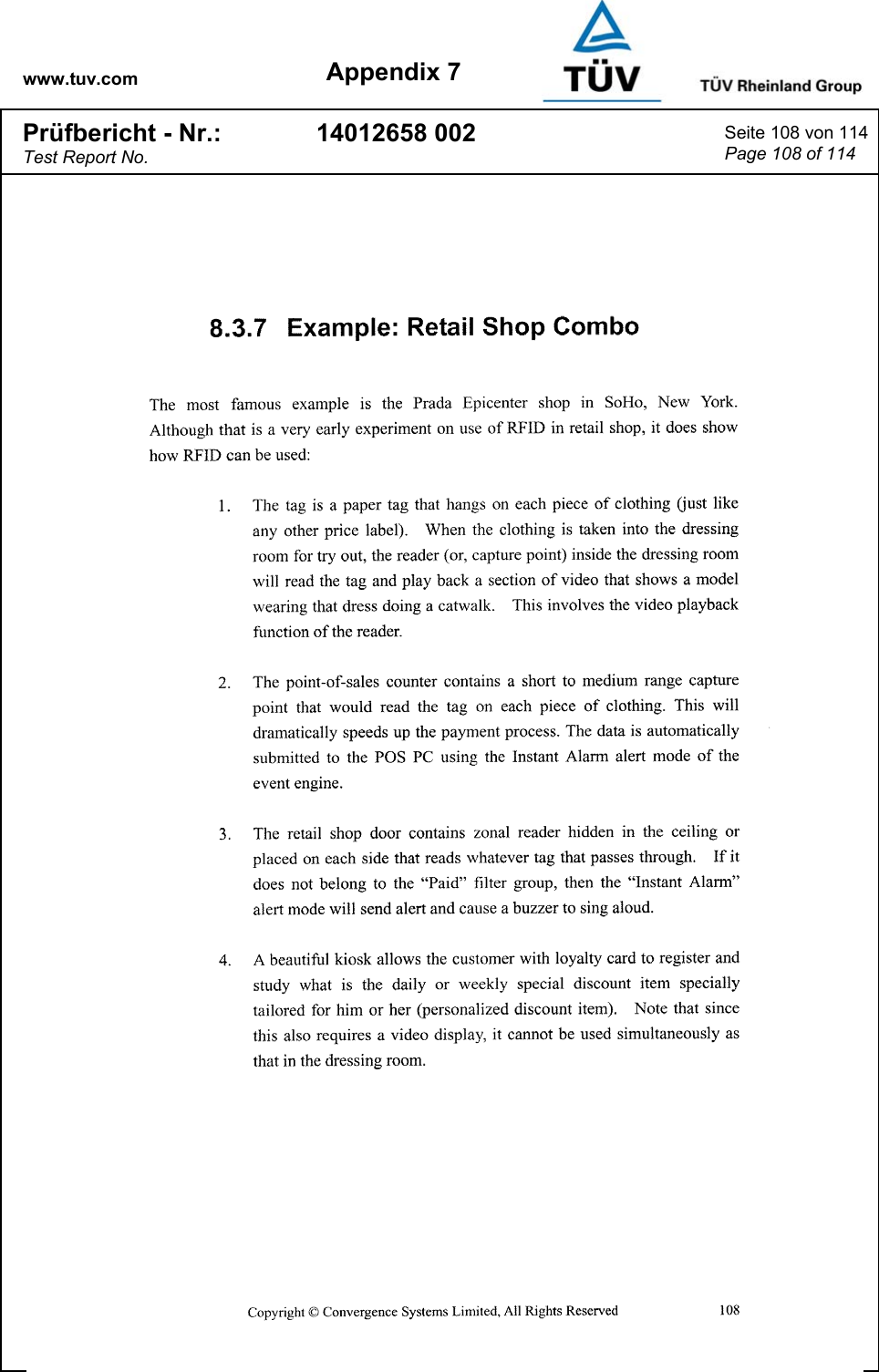 www.tuv.com Appendix 7 Prüfbericht - Nr.: Test Report No. 14012658 002  Seite 108 von 114 Page 108 of 114   