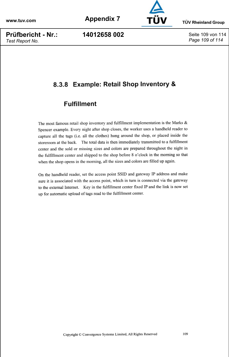 www.tuv.com Appendix 7 Prüfbericht - Nr.: Test Report No. 14012658 002  Seite 109 von 114 Page 109 of 114    