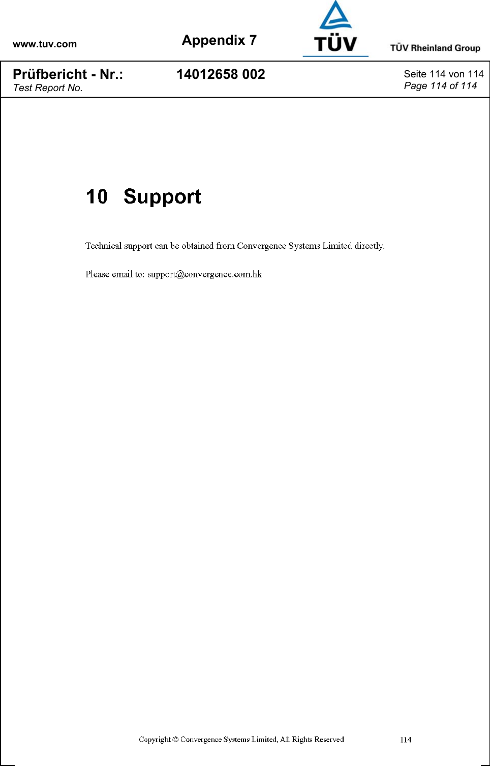 www.tuv.com Appendix 7 Prüfbericht - Nr.: Test Report No. 14012658 002  Seite 114 von 114 Page 114 of 114    