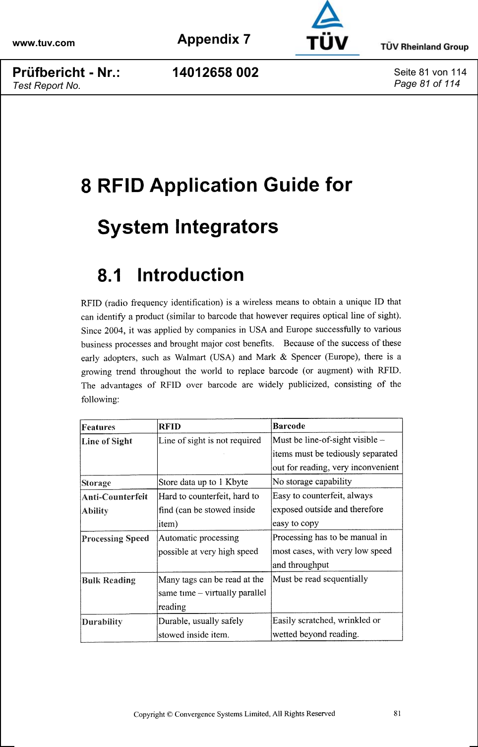 www.tuv.com Appendix 7 Prüfbericht - Nr.: Test Report No. 14012658 002  Seite 81 von 114 Page 81 of 114   