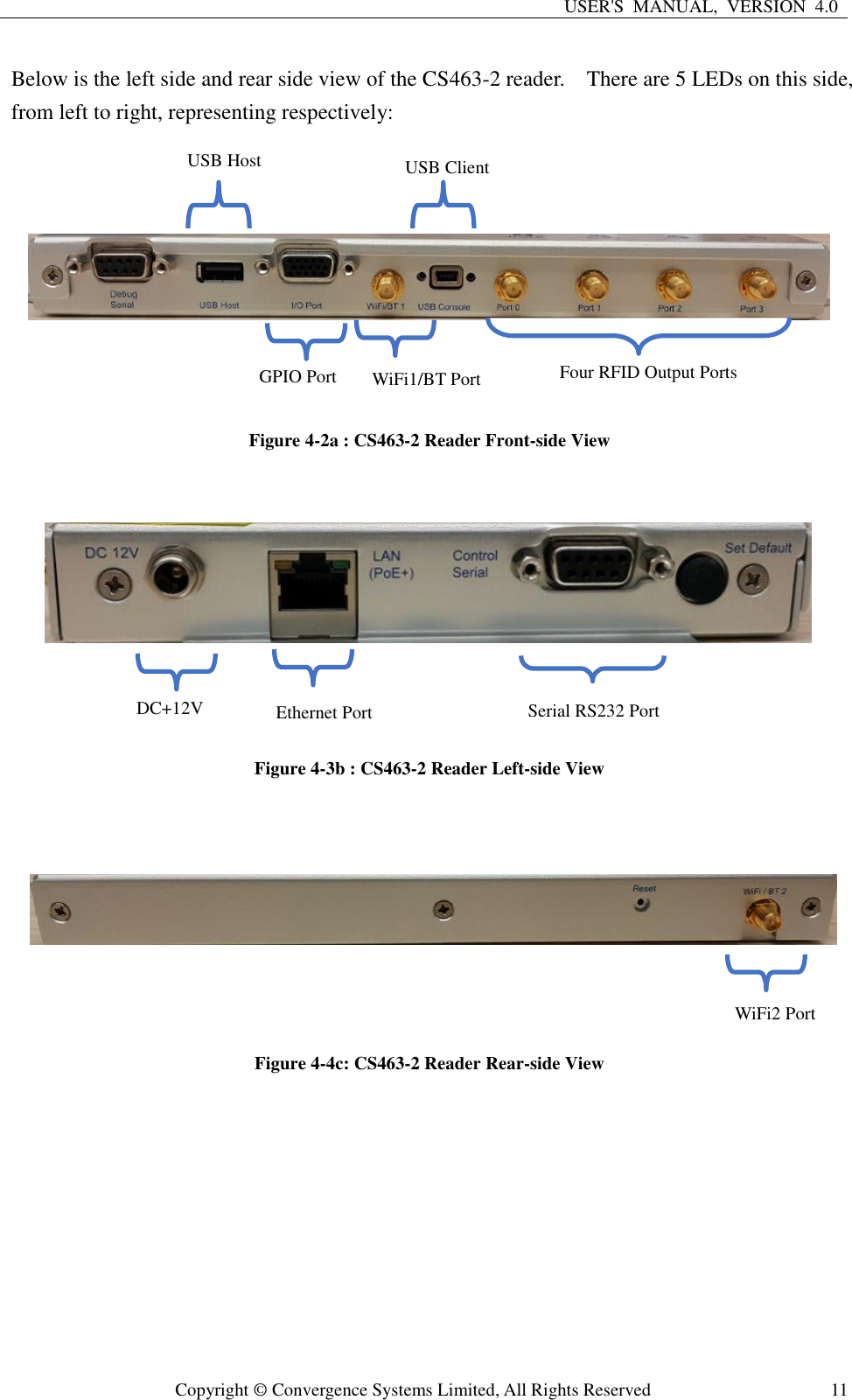 Page 11 of Convergence Systems CS463C1GEN2 RFID Reader User Manual CSL CS101 2 EPC Class 1 Gen 2 RFID Handheld Reader