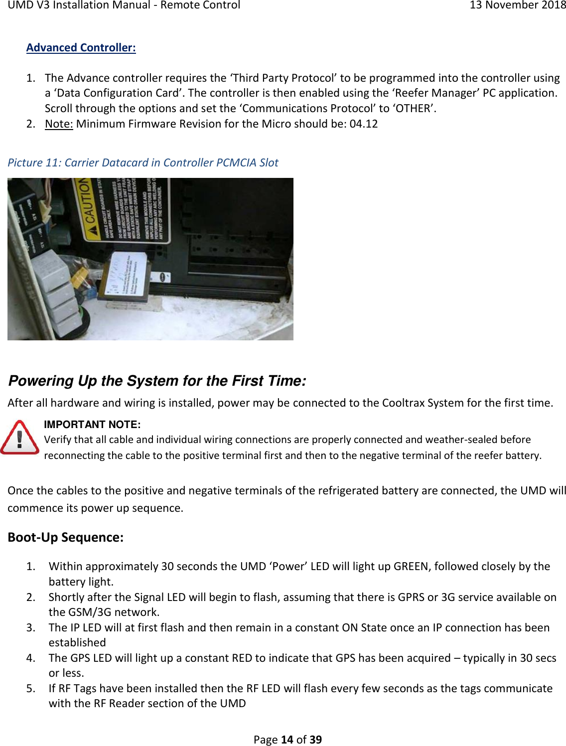 Page 14 of Cooltrax Asia Pacific UMD3-LTE1 COOLTRAX WIRELESS GATEWAY User Manual 