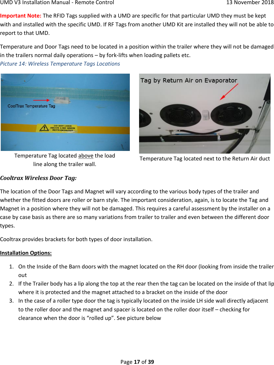 Page 17 of Cooltrax Asia Pacific UMD3-LTE1 COOLTRAX WIRELESS GATEWAY User Manual 