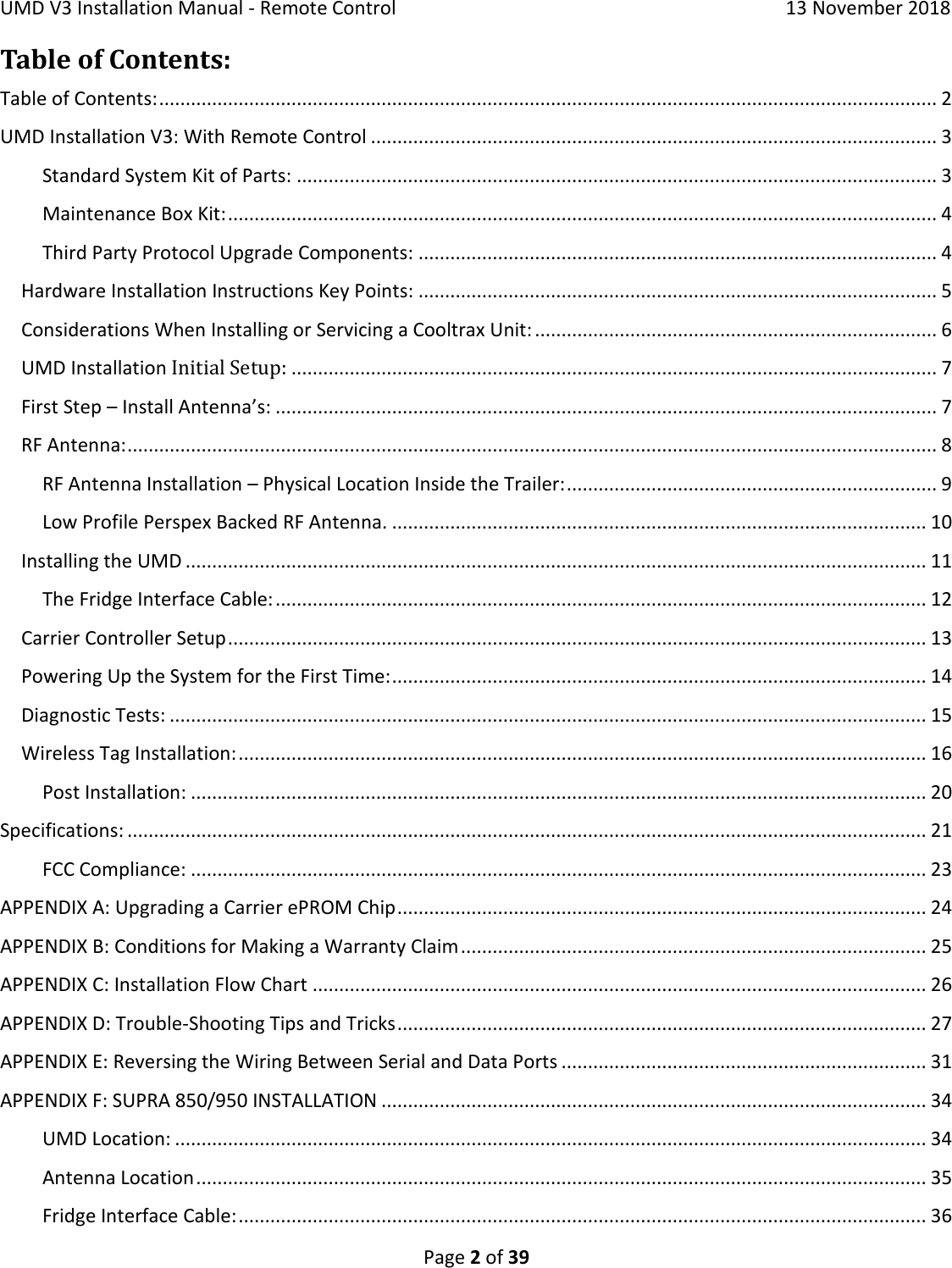 Page 2 of Cooltrax Asia Pacific UMD3-LTE1 COOLTRAX WIRELESS GATEWAY User Manual 