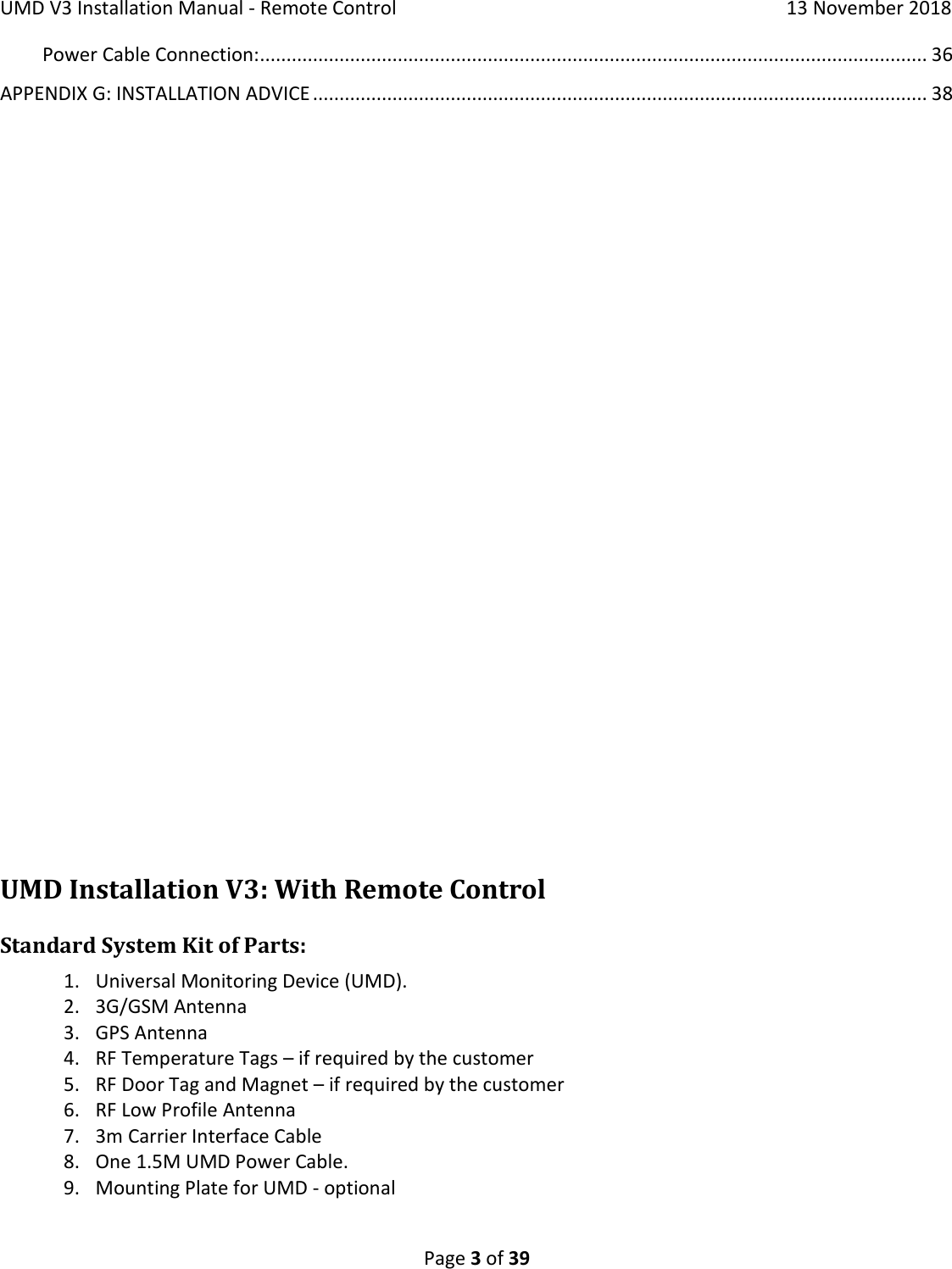 Page 3 of Cooltrax Asia Pacific UMD3-LTE1 COOLTRAX WIRELESS GATEWAY User Manual 