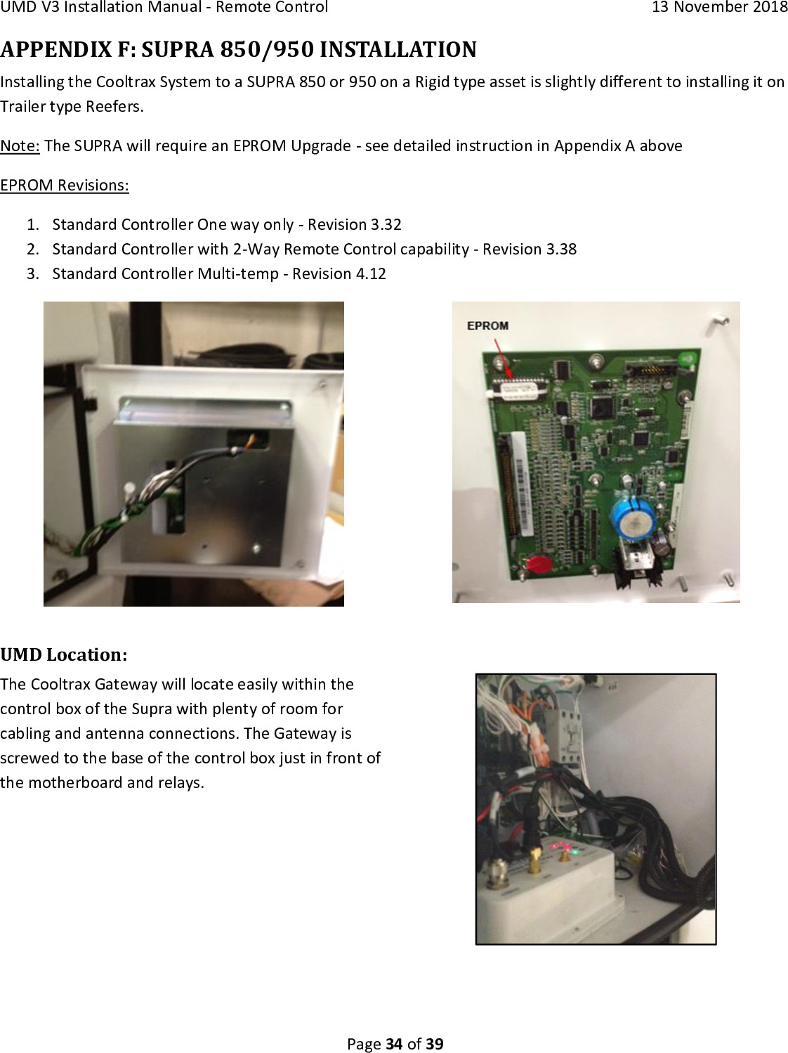 Page 34 of Cooltrax Asia Pacific UMD3-LTE1 COOLTRAX WIRELESS GATEWAY User Manual 