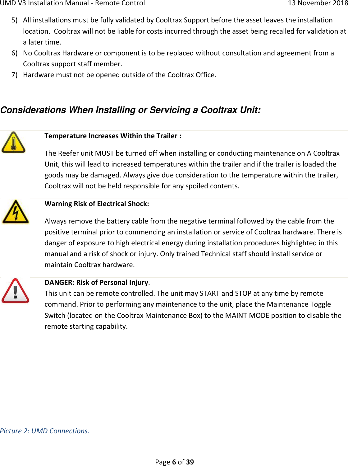 Page 6 of Cooltrax Asia Pacific UMD3-LTE1 COOLTRAX WIRELESS GATEWAY User Manual 