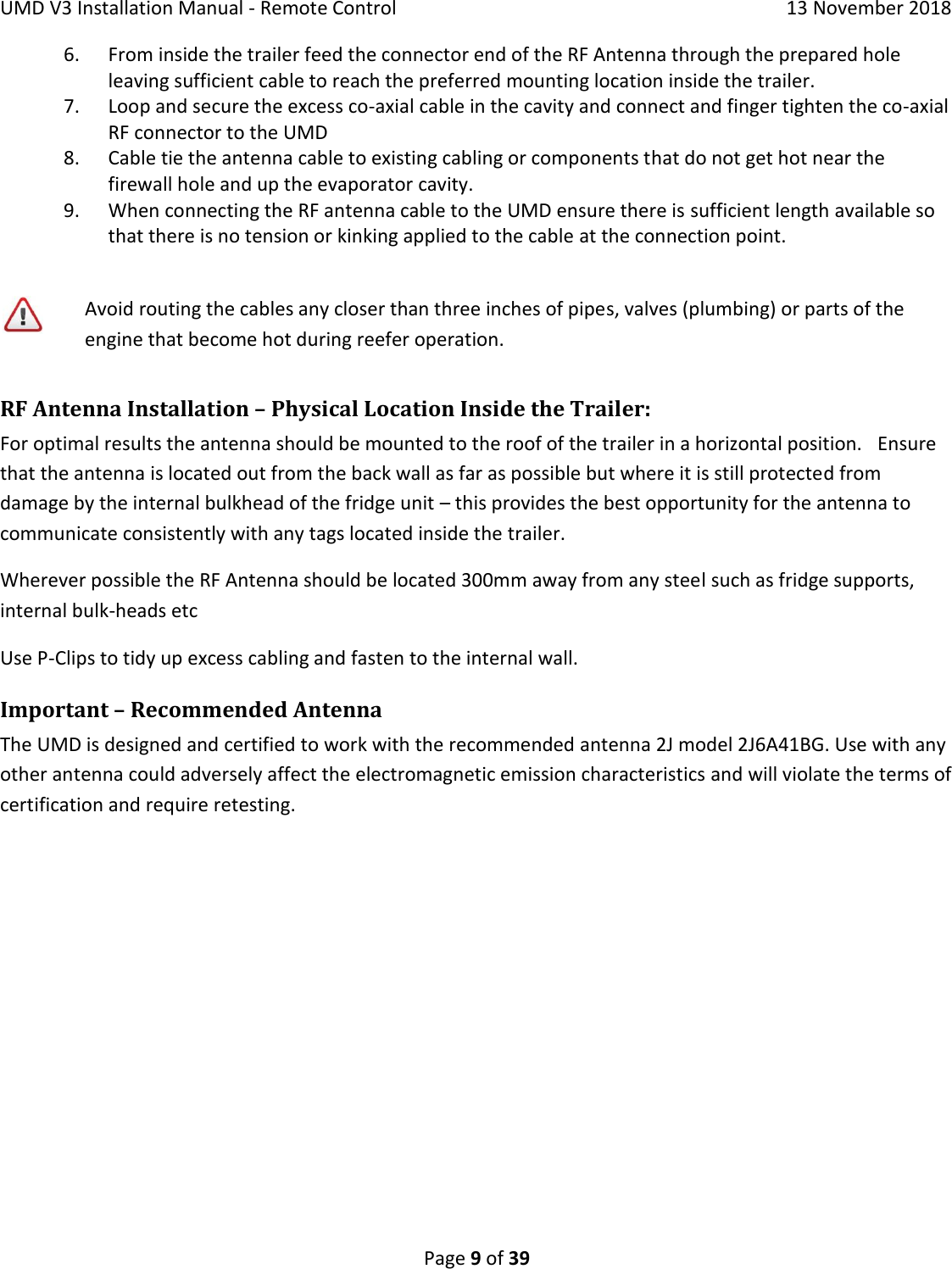 Page 9 of Cooltrax Asia Pacific UMD3-LTE1 COOLTRAX WIRELESS GATEWAY User Manual 