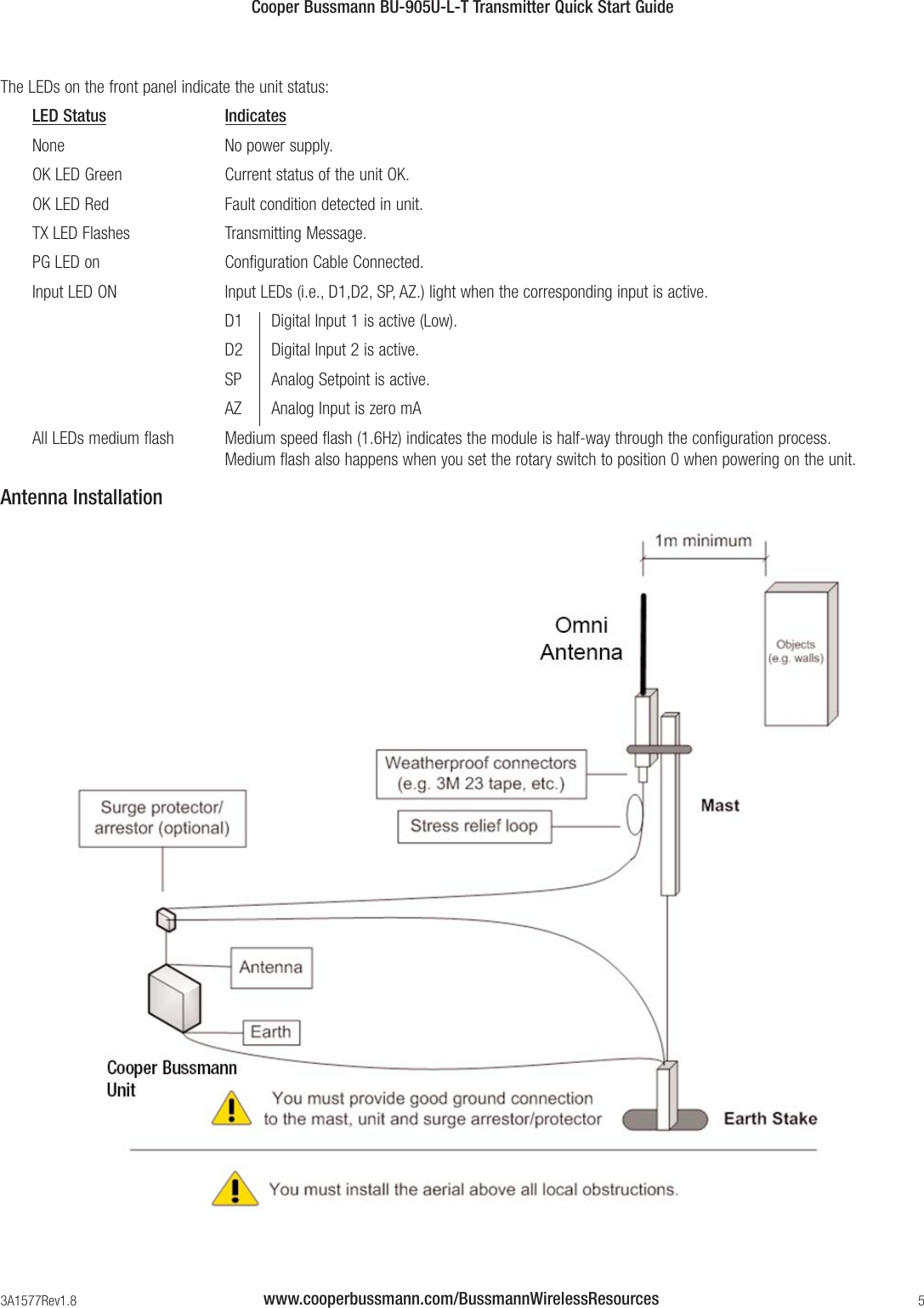 Page 5 of 8 - Cooper-Bussmann Cooper-Bussmann-Bu-905U-L-T-Users-Manual- BUS_Ele_IS_3A1577_BU-905U-L-T_5.qxp  Cooper-bussmann-bu-905u-l-t-users-manual