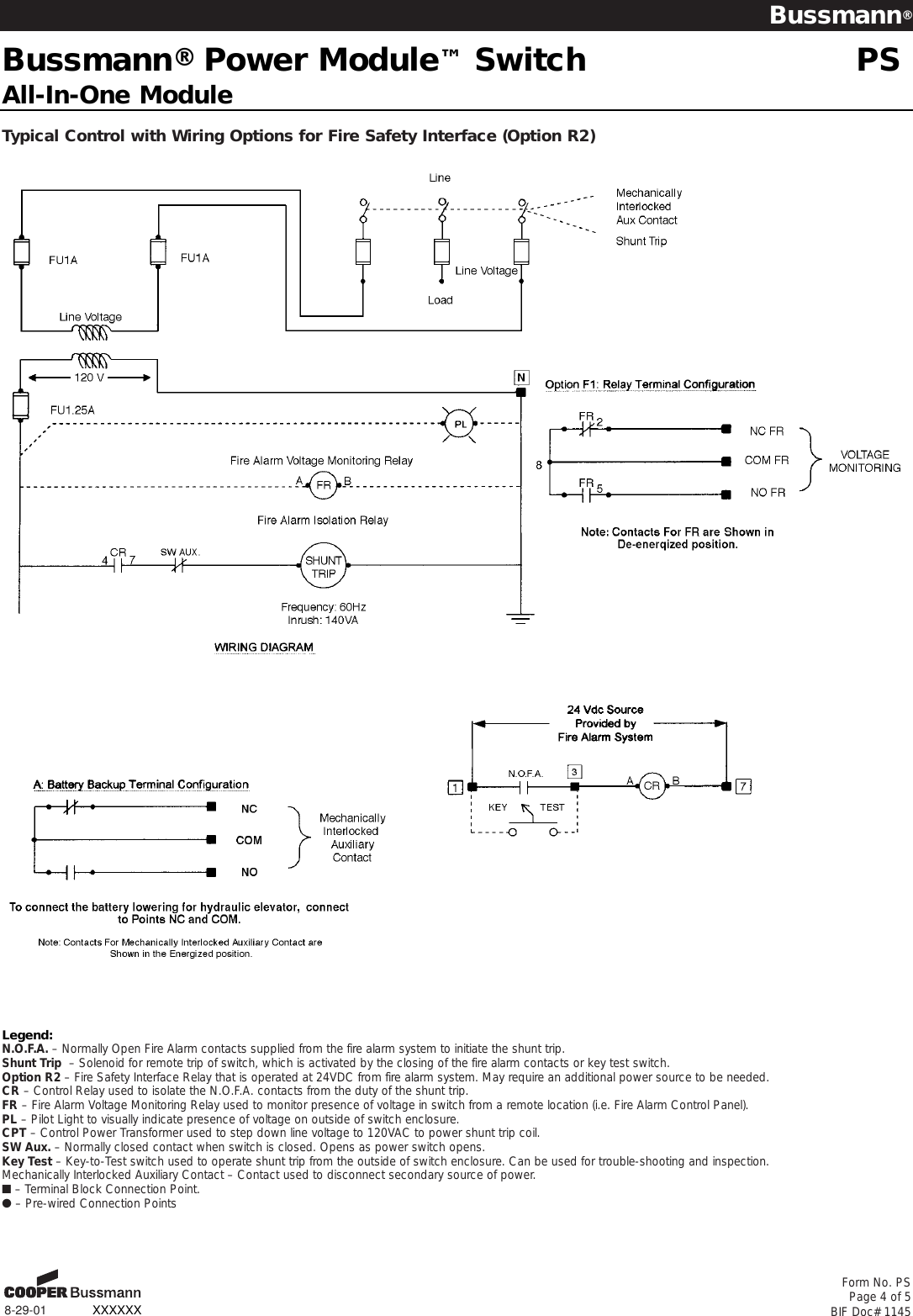 Page 4 of 5 - Cooper-Bussmann Cooper-Bussmann-Power-Module-Ps-Users-Manual- PS BIF#1145 (9/4/96) Cooper-bussmann-power-module-ps-users-manual