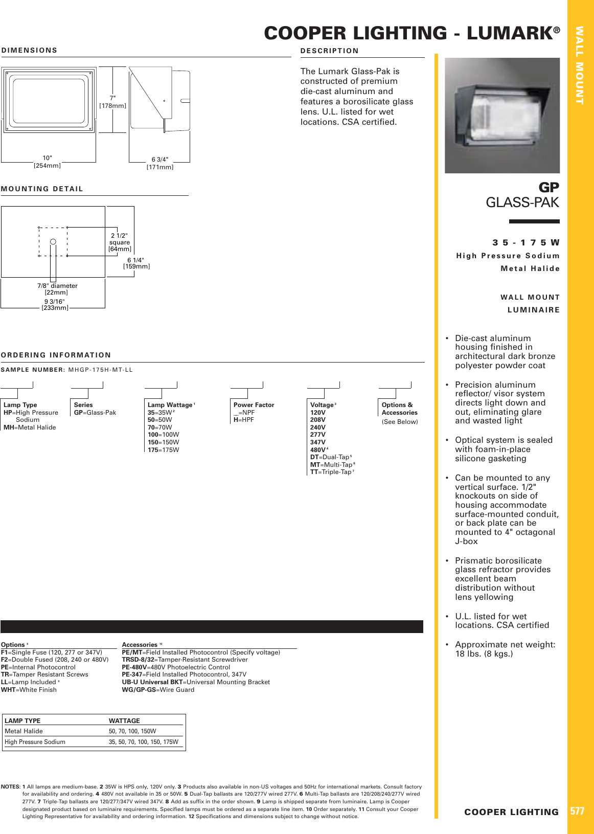 Page 1 of 1 - Cooper-Lighting Cooper-Lighting-577-Users-Manual-  Cooper-lighting-577-users-manual