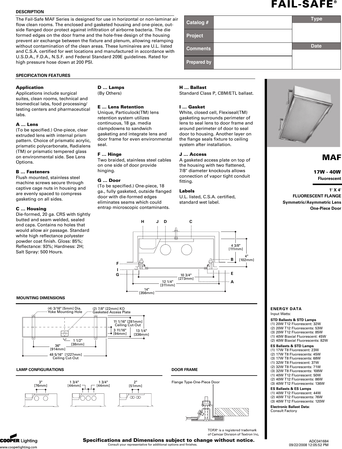 Page 1 of 2 - Cooper-Lighting Cooper-Lighting-Beta-50-Users-Manual- AnnotateLumiere  Cooper-lighting-beta-50-users-manual