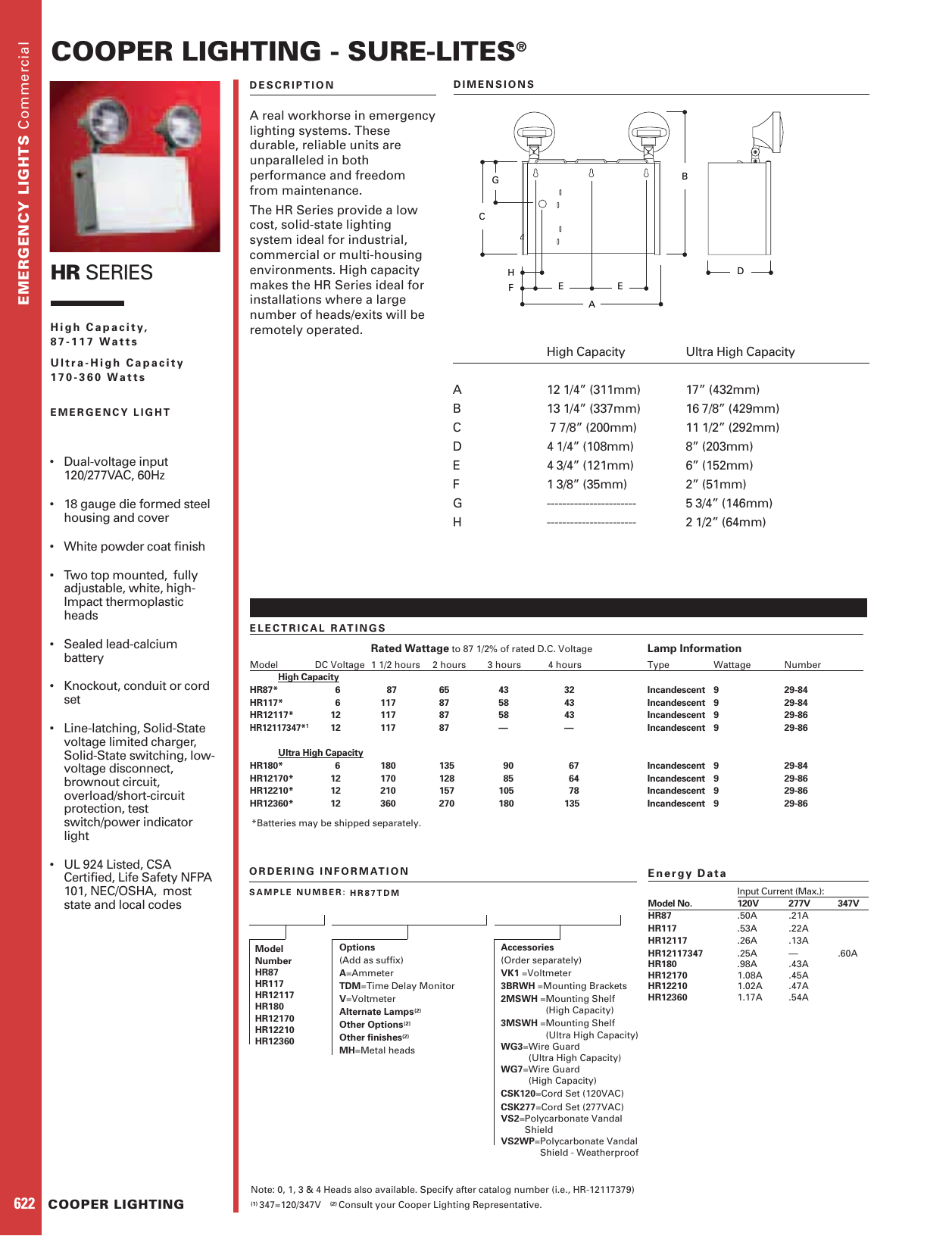 Page 1 of 1 - Cooper-Lighting Cooper-Lighting-Sure-Lites-Hr117-Users-Manual-  Cooper-lighting-sure-lites-hr117-users-manual