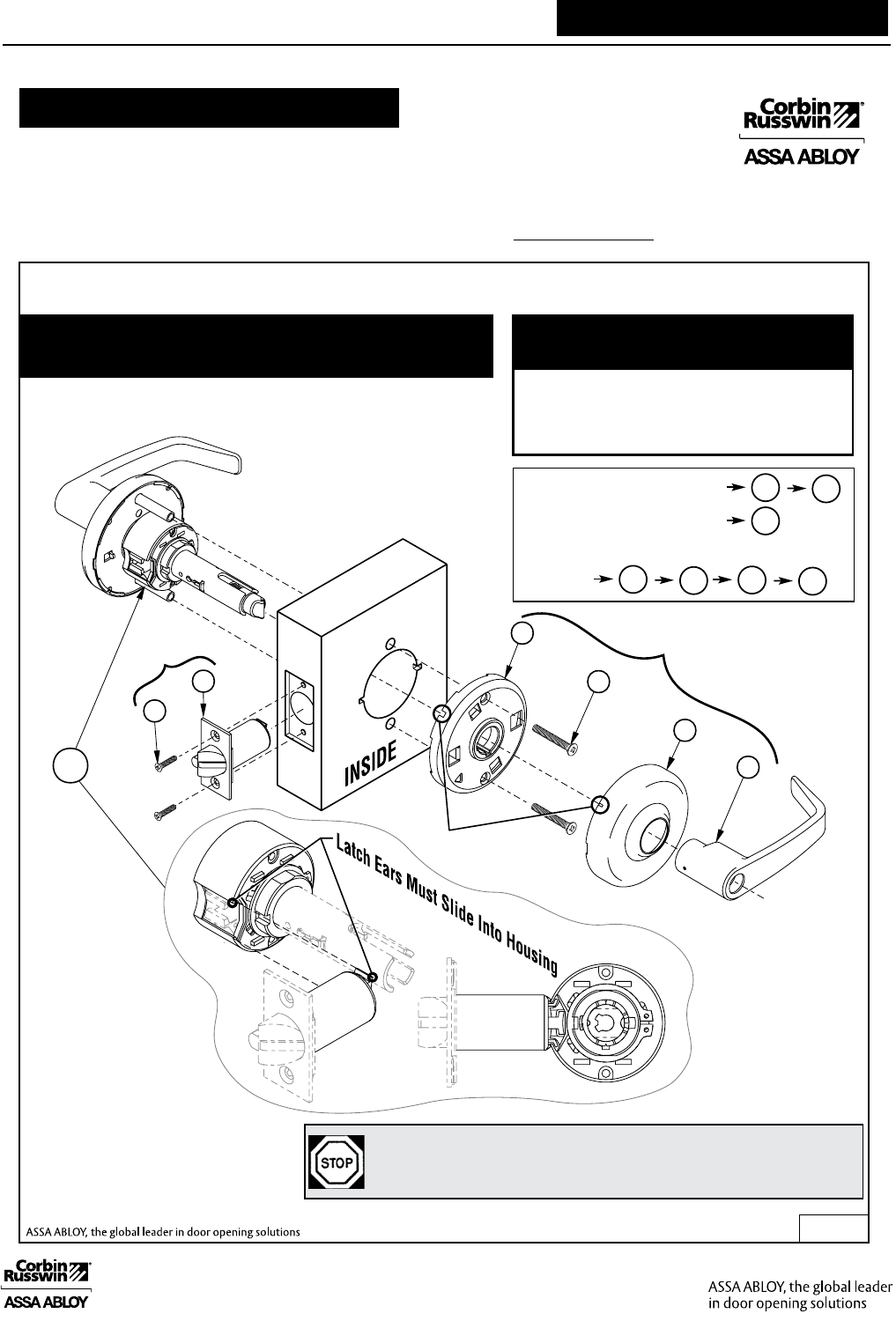 Corbin Russwin CL3300 Parts Manual CL3300Partsmanual