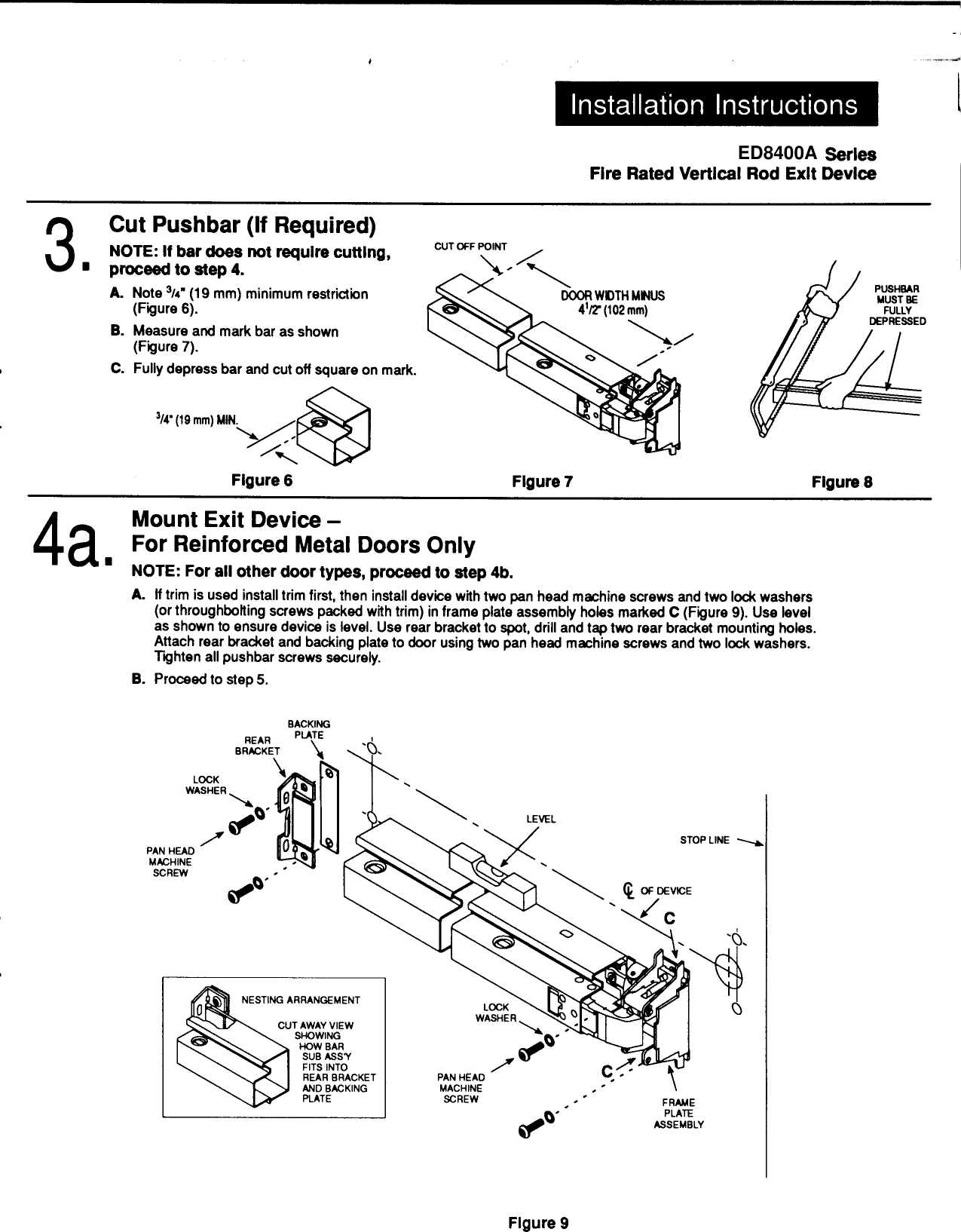 Page 3 of 8 - Corbin Russwin ED8400A Series FM126