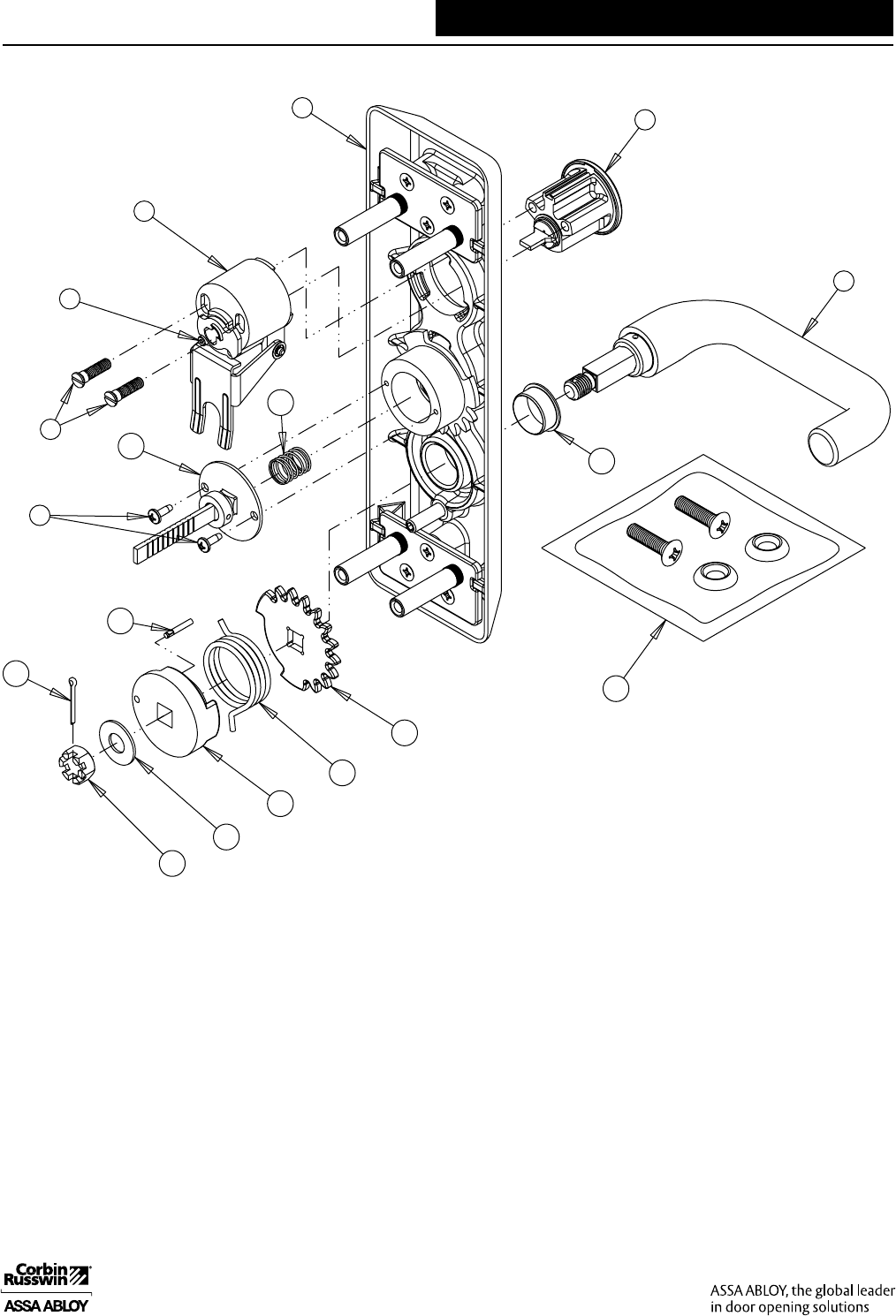 Corbin Russwin ED4000/ED5000 Series Aadss1010106