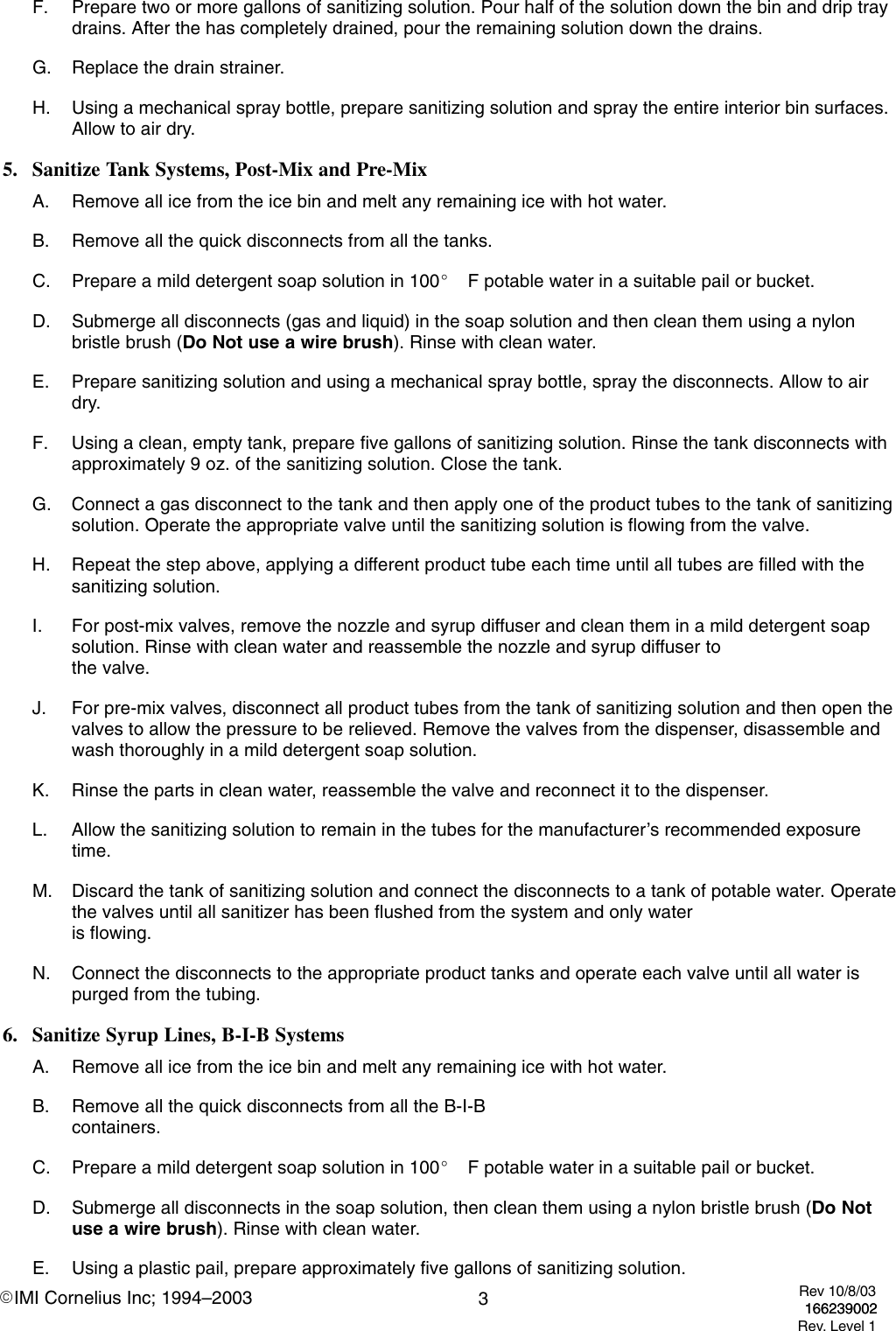 Page 3 of 10 - Cornelius Cornelius-Ice-Cooled-Dispensers-Users-Manual-  Cornelius-ice-cooled-dispensers-users-manual