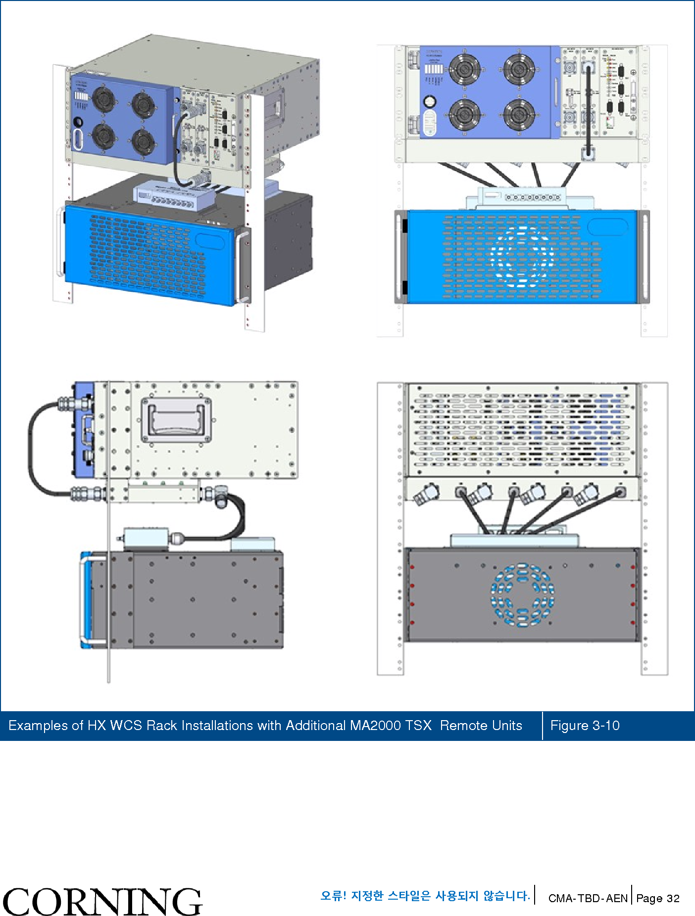 Page 32 of Corning Optical Communications HX-WCS-MIMO Optical RepeaterModel name - HX-WCS-MIMO User Manual HX WCS