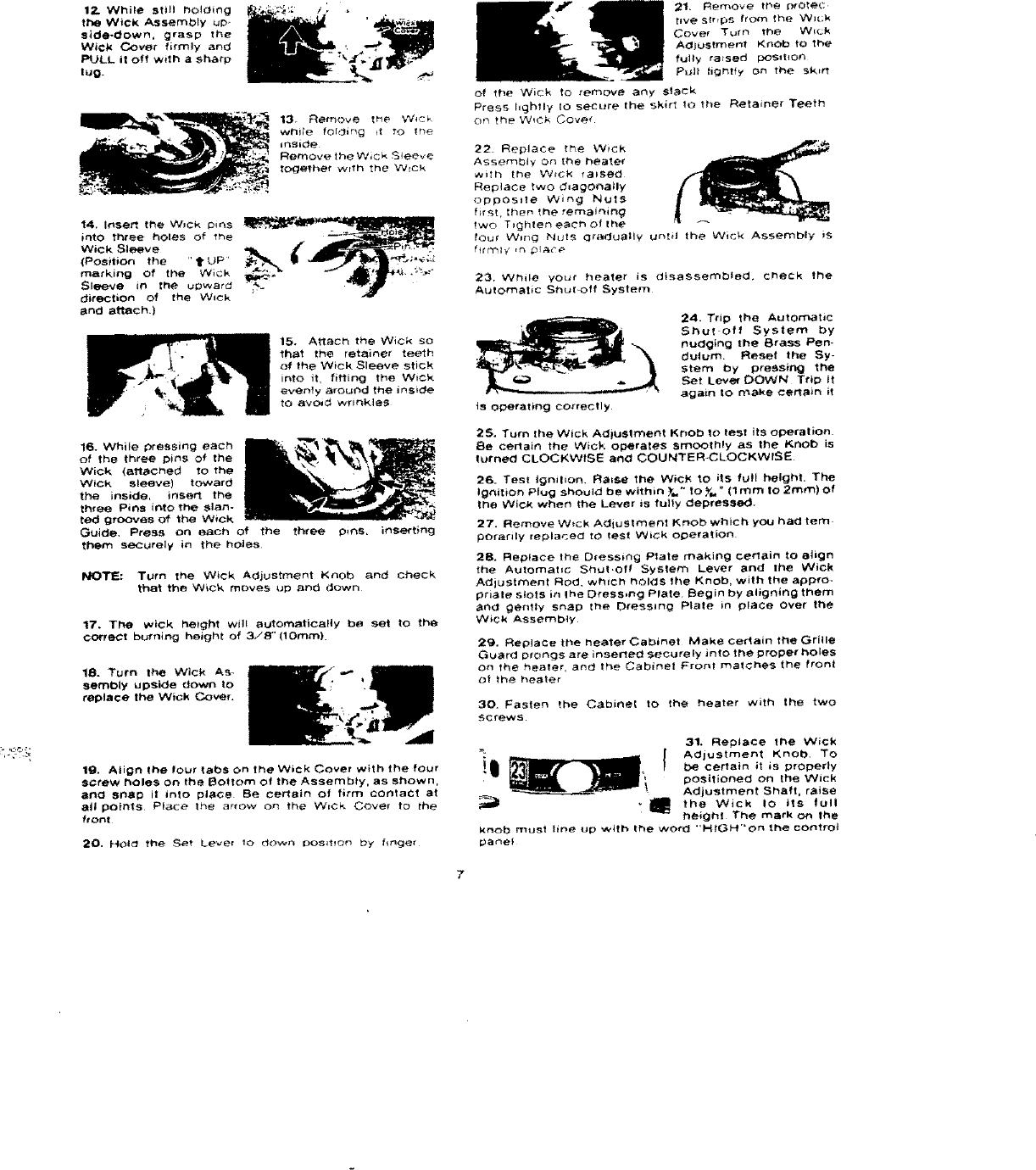 Page 8 of 12 - Corona 23DK User Manual  KEROSENE HEATER - Manuals And Guides L0711355