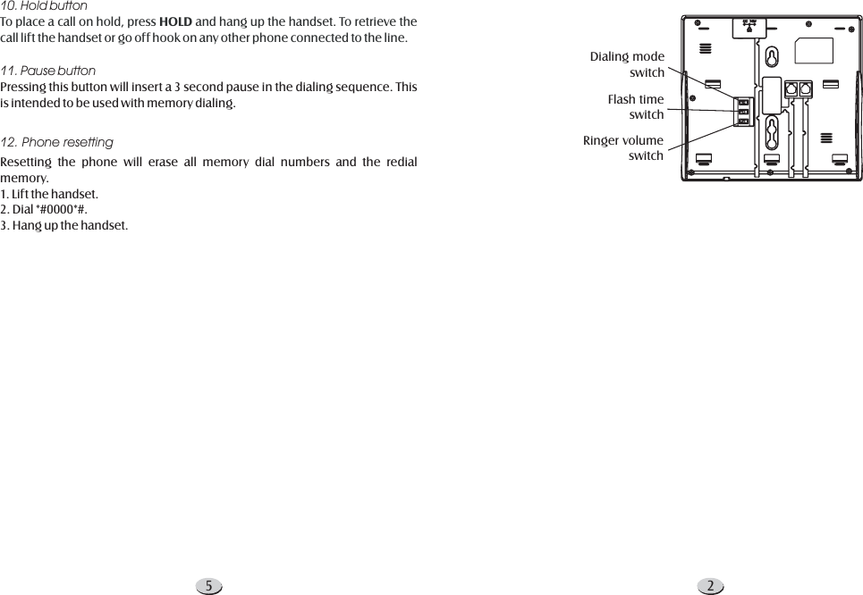 Page 3 of 4 - Cortelco Cortelco-Telephone-1201-Users-Manual- XL-2126PT 美国新  Cortelco-telephone-1201-users-manual