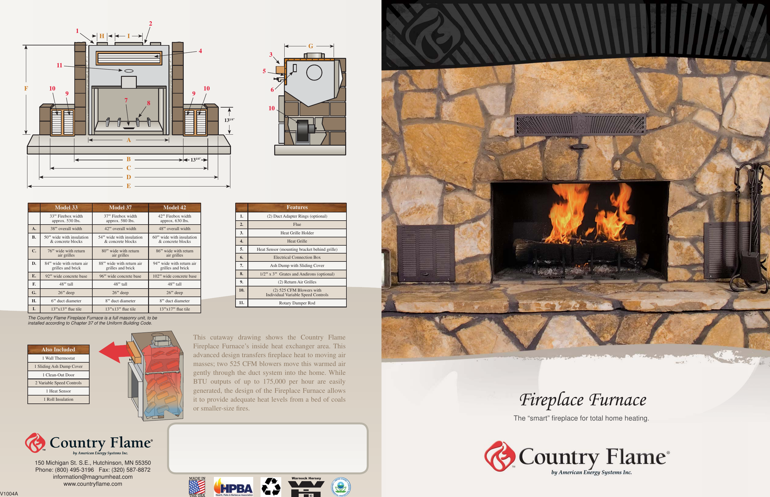 Page 1 of 4 - Country-Flame Country-Flame-400-Users-Manual- CF_Smart_Brochure_08  Country-flame-400-users-manual