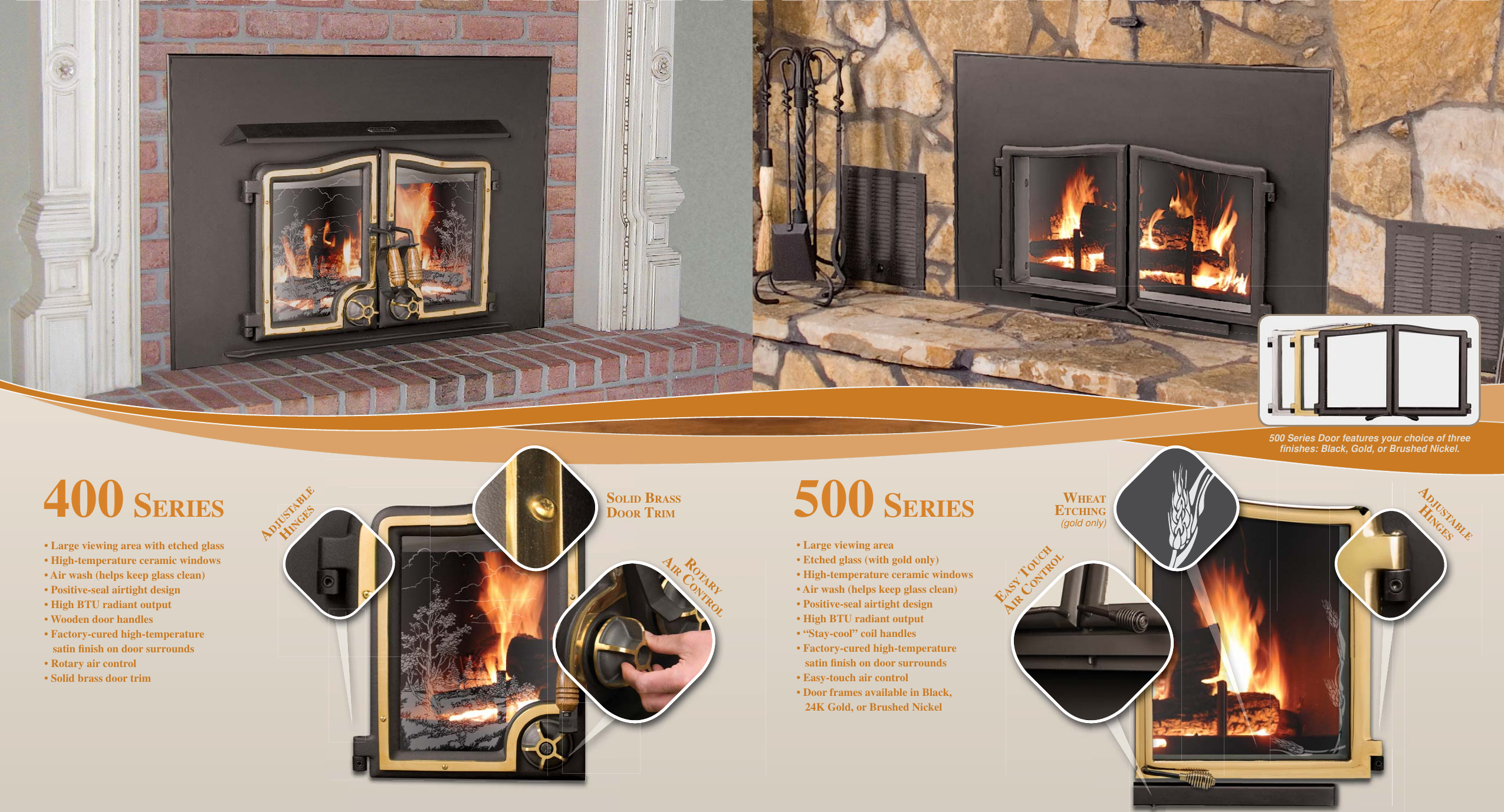 Page 3 of 4 - Country-Flame Country-Flame-Universal-Doors-400-Series-Users-Manual- CF_Doors_Brochure_08  Country-flame-universal-doors-400-series-users-manual