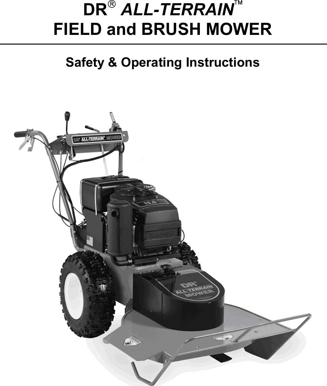 Country Home Products Dr All Terrain Field And Brush Mower Users Manual