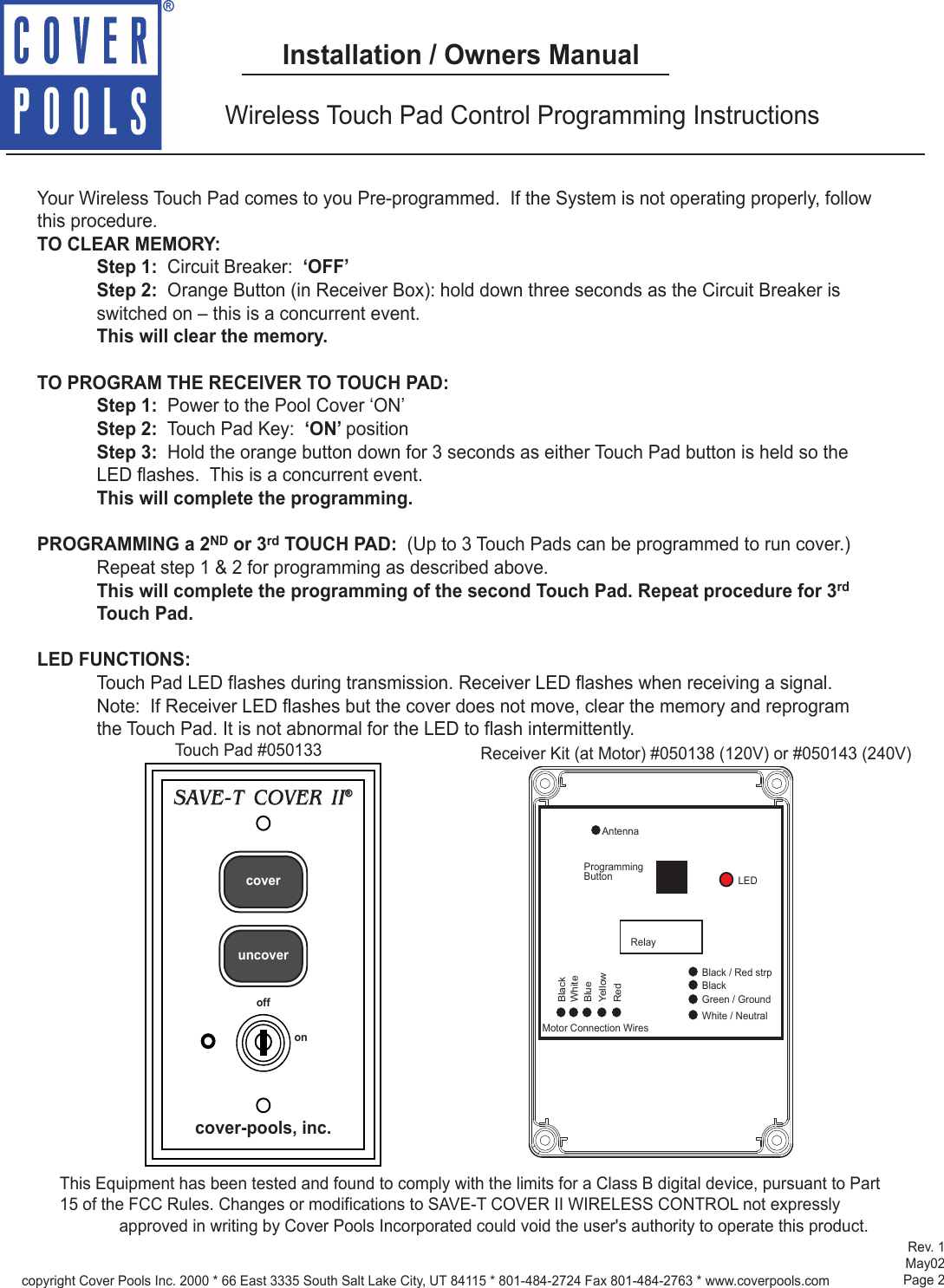 Cover Pools 50134 Model SAVE-T Cover II pool cover controller User Manual  installation owners manual indd Basic Electrical Diagram Symbols UserManual.wiki