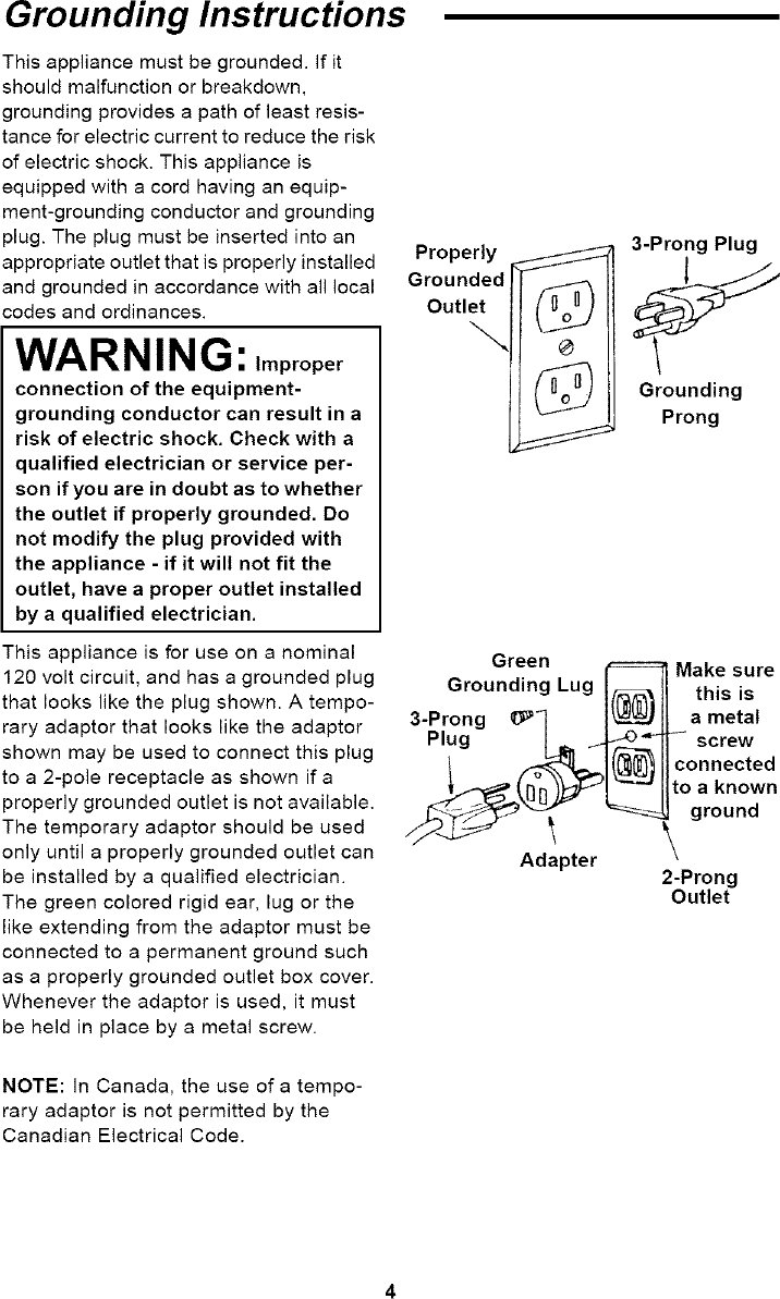 Page 4 of 12 - Craftsman 113177110 User Manual  2 GALLON WET/DRY VAC - Manuals And Guides L0804373