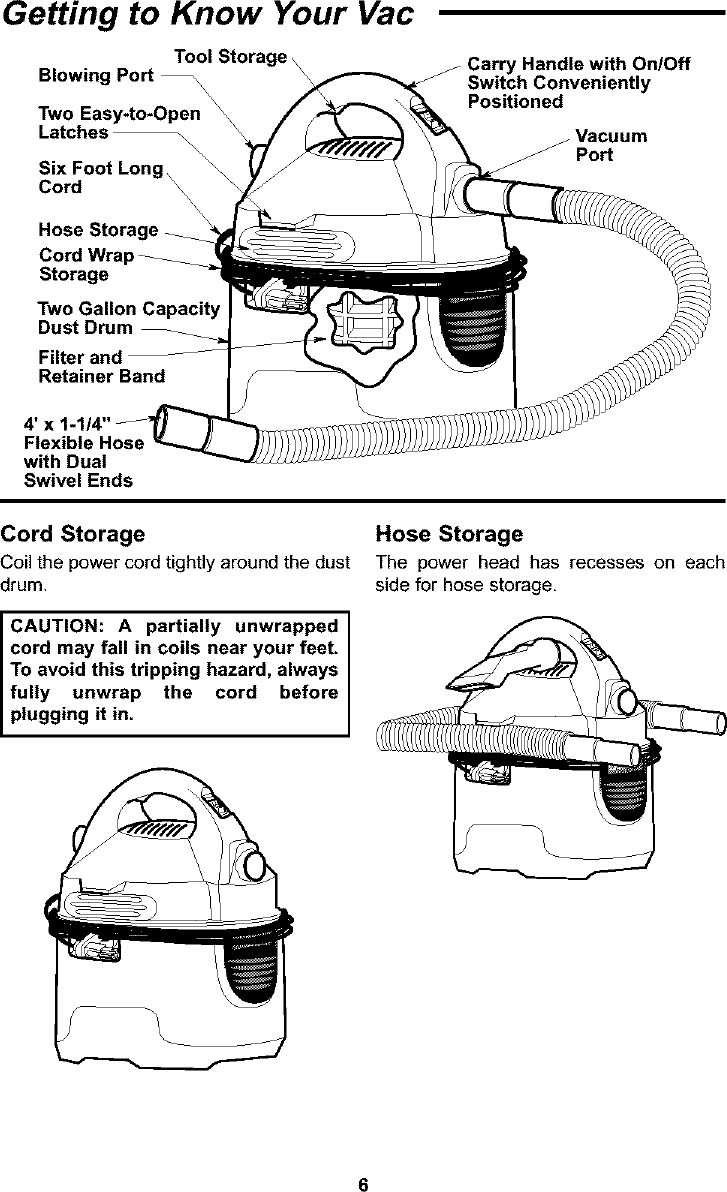 Page 6 of 12 - Craftsman 113177135 User Manual  WET/DRY VAC - Manuals And Guides L0401226