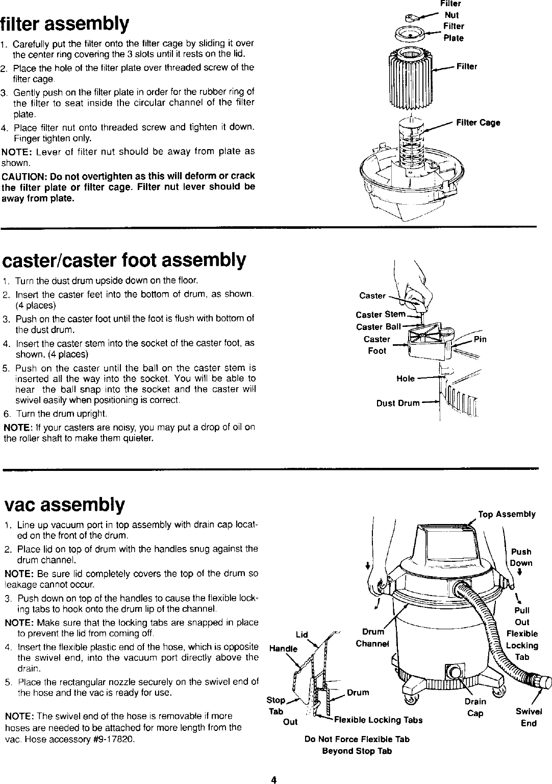 Page 4 of 8 - Craftsman 113177320 User Manual  WET/DRY VAC - Manuals And Guides L0107014