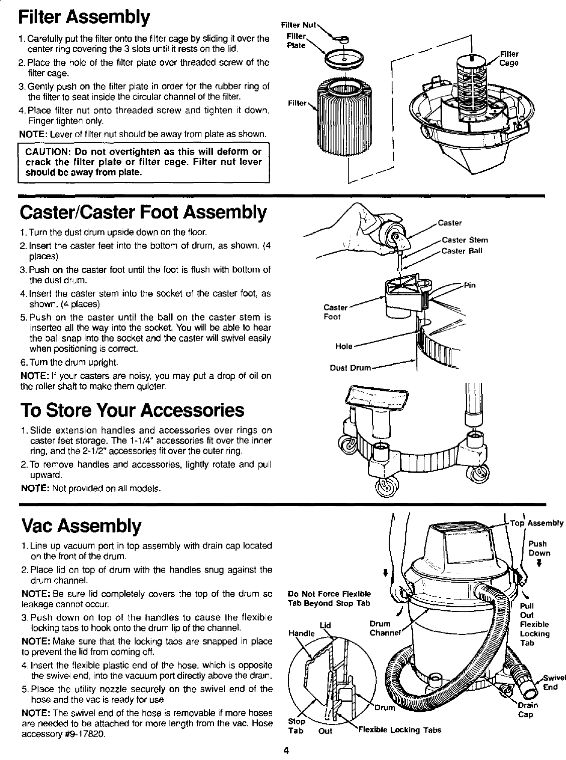 Page 4 of 8 - Craftsman 113177321 User Manual  WET/DRY VAC - Manuals And Guides L0107013