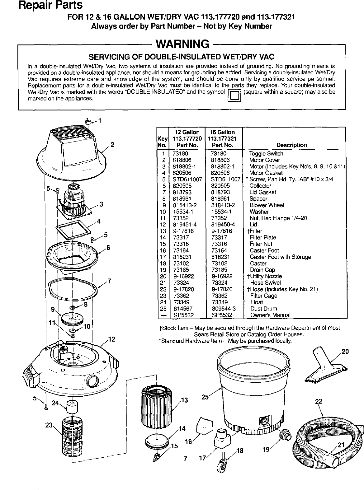 Page 7 of 8 - Craftsman 113177321 User Manual  WET/DRY VAC - Manuals And Guides L0107013