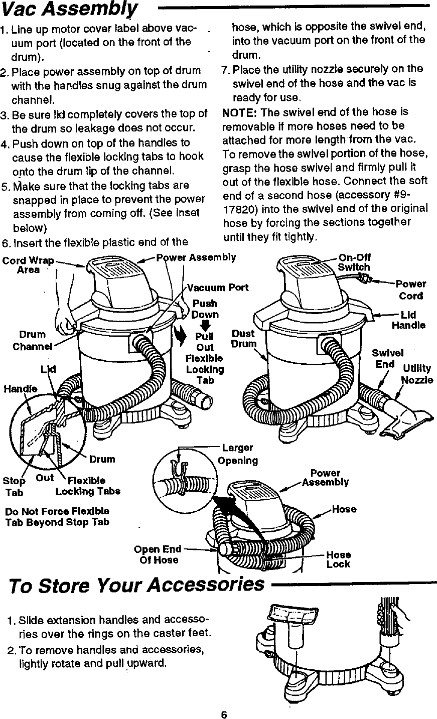 Craftsman 113177810 User Manual 6 GALLON WET/DRY VACUUM Manuals And