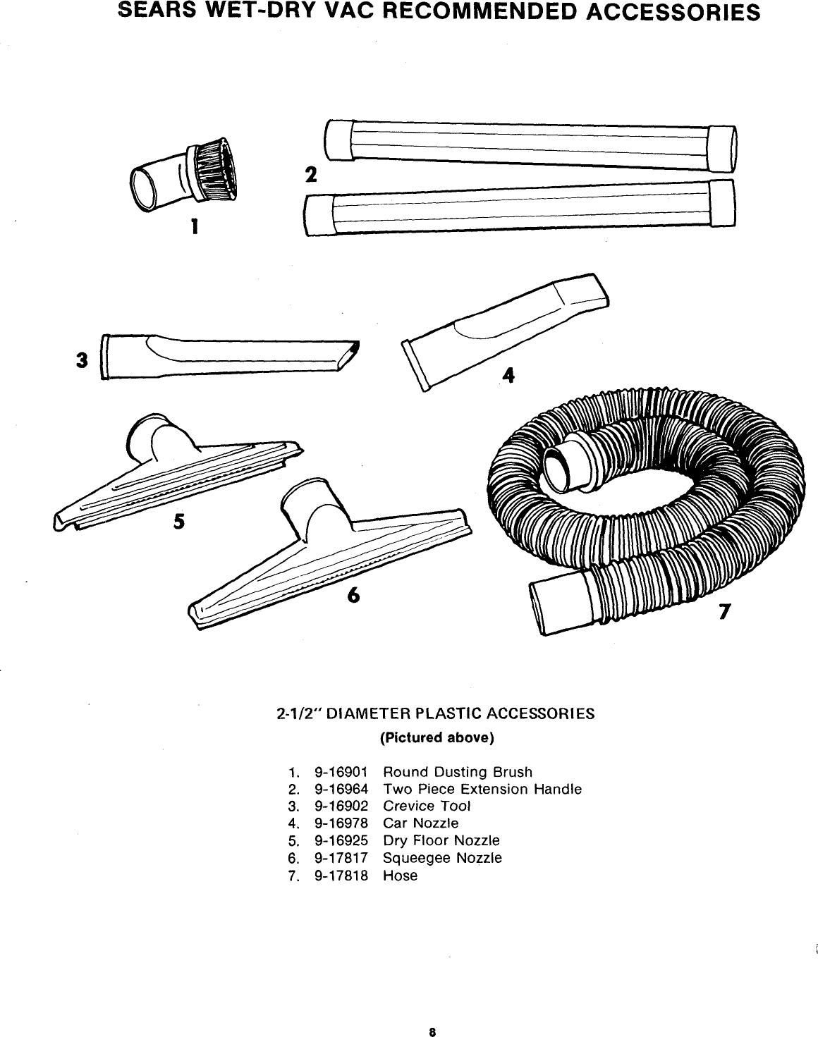 Page 8 of 12 - Craftsman 113178060 User Manual  WET-DRY VAC - Manuals And Guides L0904583