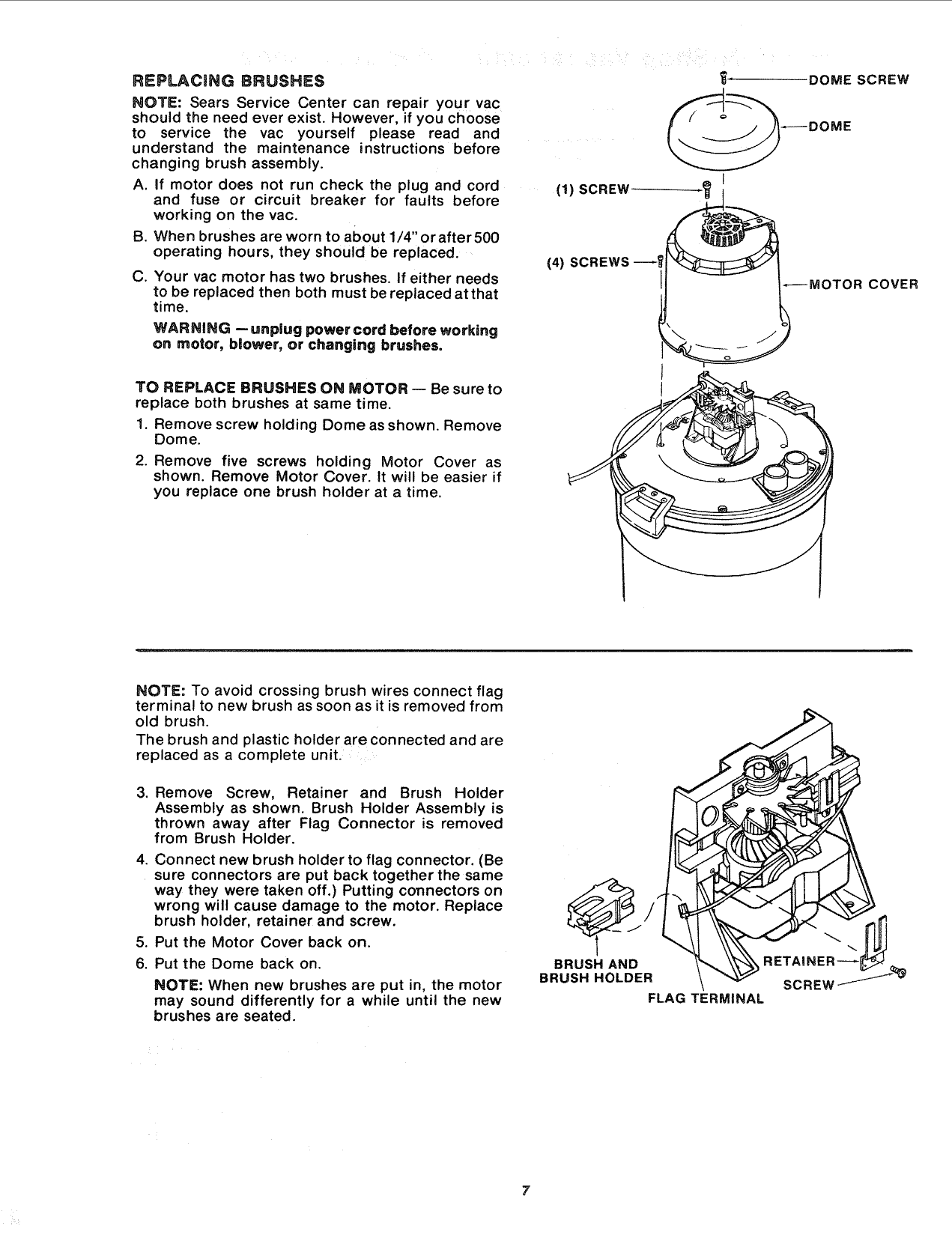 Page 7 of 12 - Craftsman 113178200 User Manual  16 GALLON HOME-N-SHOP VAC - Manuals And Guides L0903557